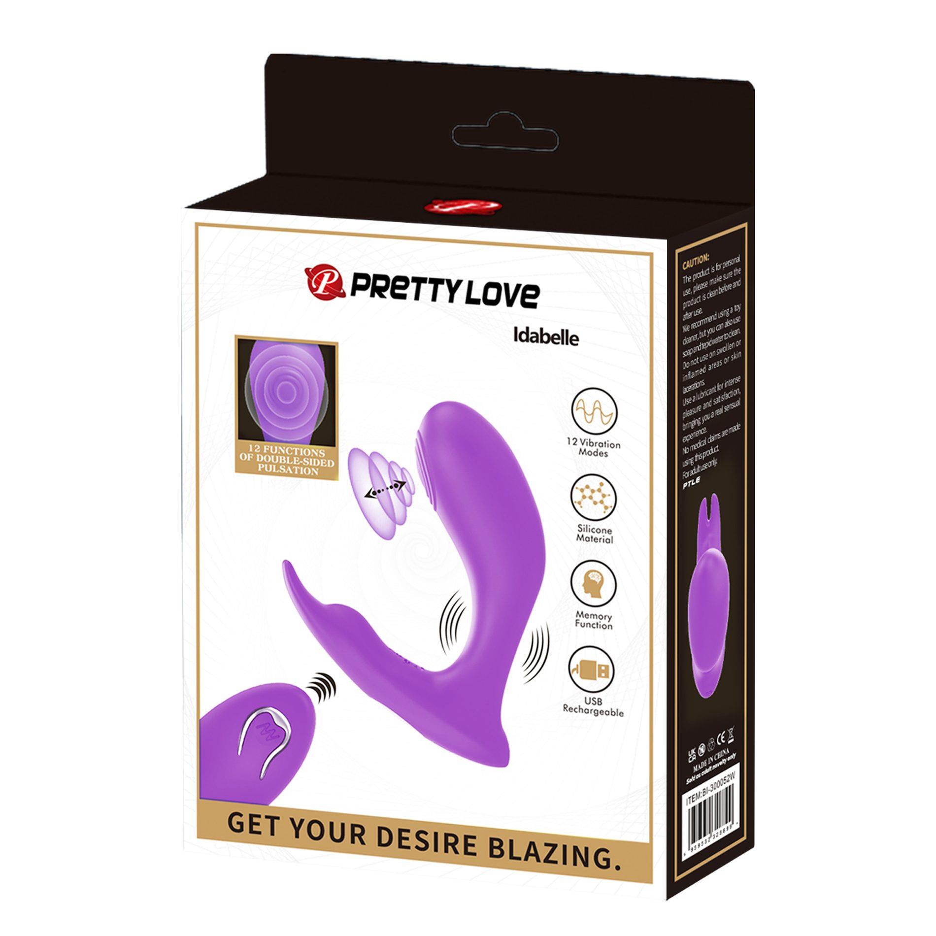 Pretty Love - Idabelle Purple,12 Vibration Functions 12 Pulse Wave Settings