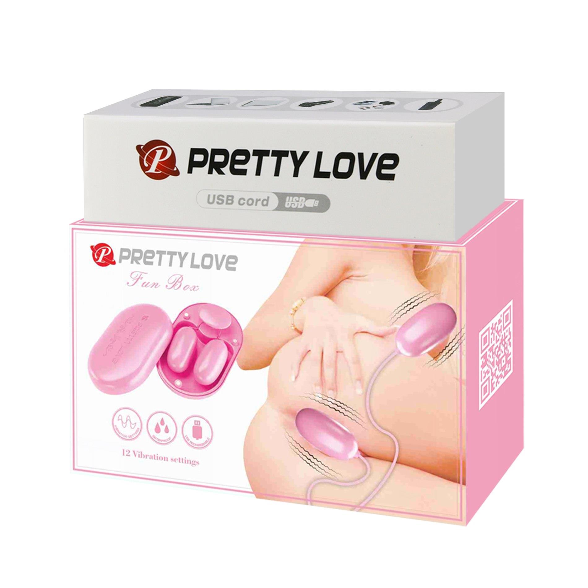 Pretty Love - Fun Box Pink, 12 Vibration Functions