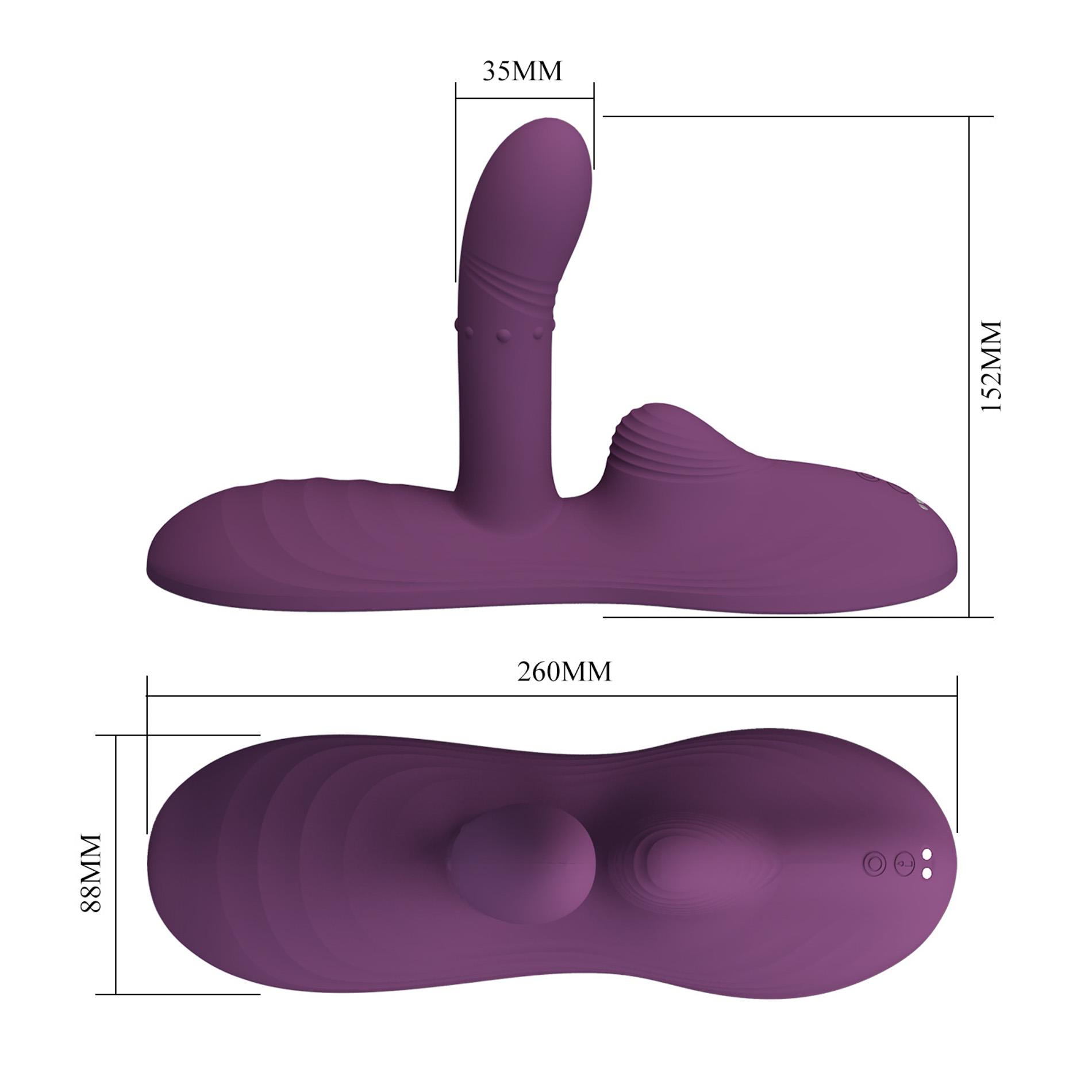 Pretty Love Luka Heating Sit-Down Pad Vibrator