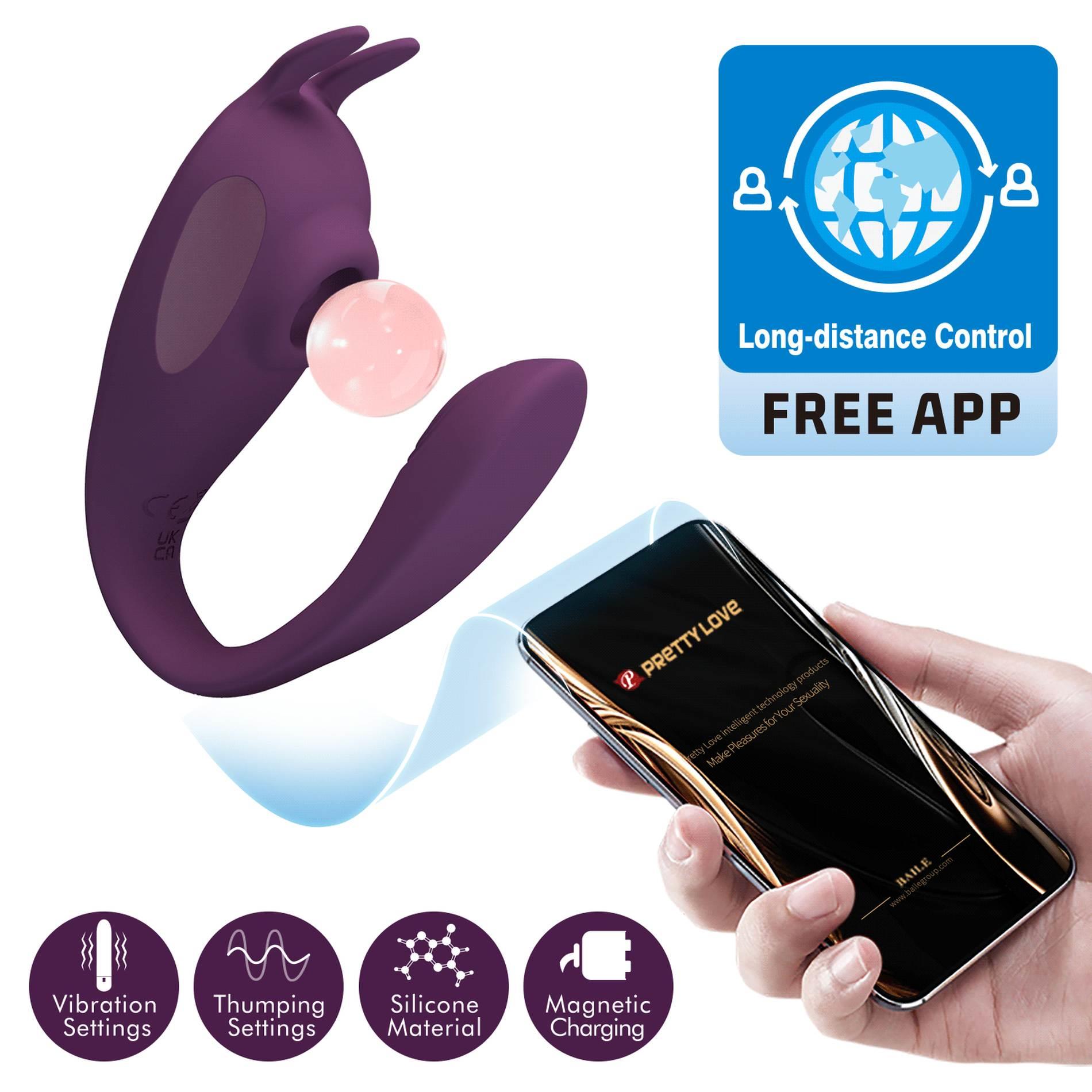 Shey, 10 Vibration Functions 10 Tapping Functions Mobile App Long-Distance