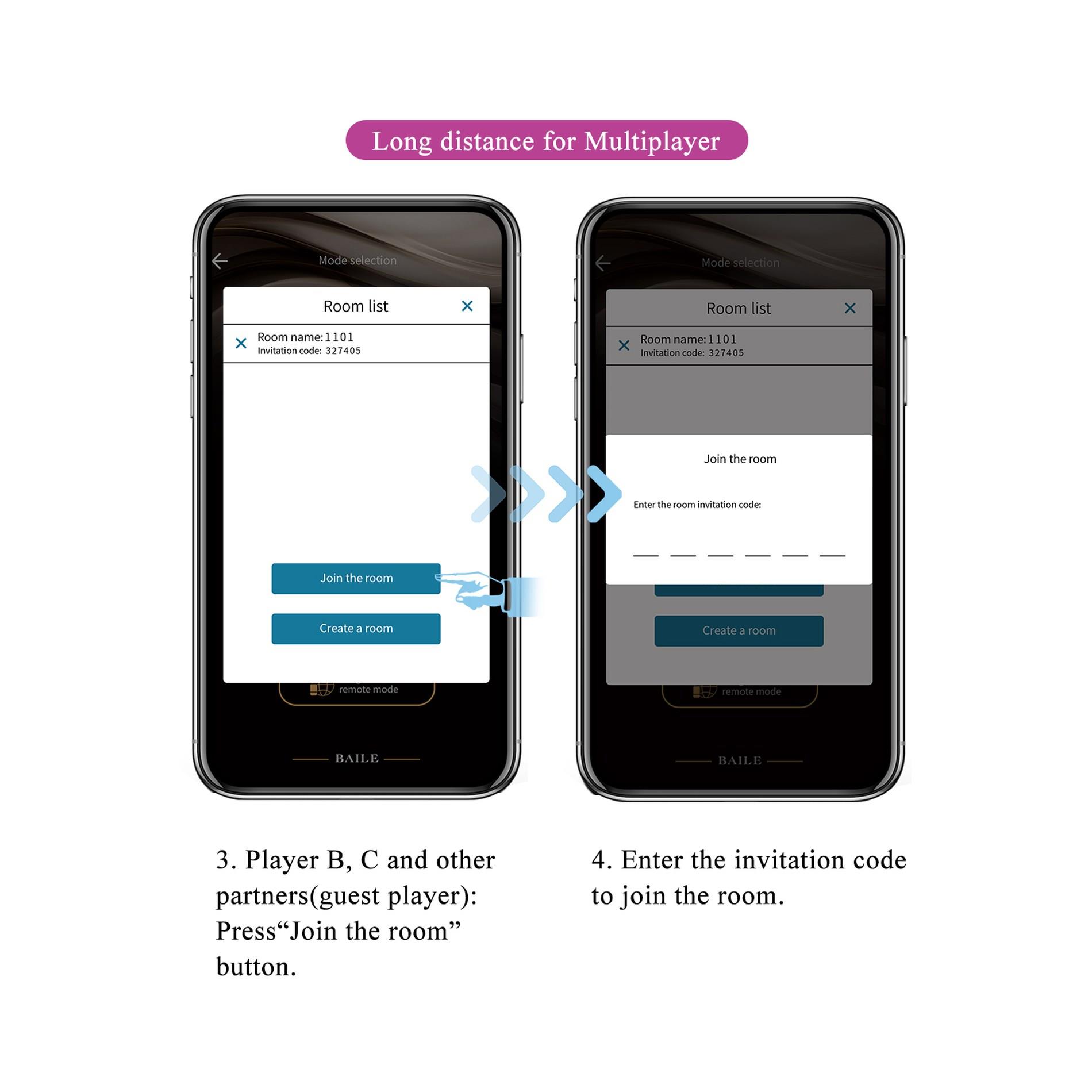 Shey, 10 Vibration Functions 10 Tapping Functions Mobile App Long-Distance