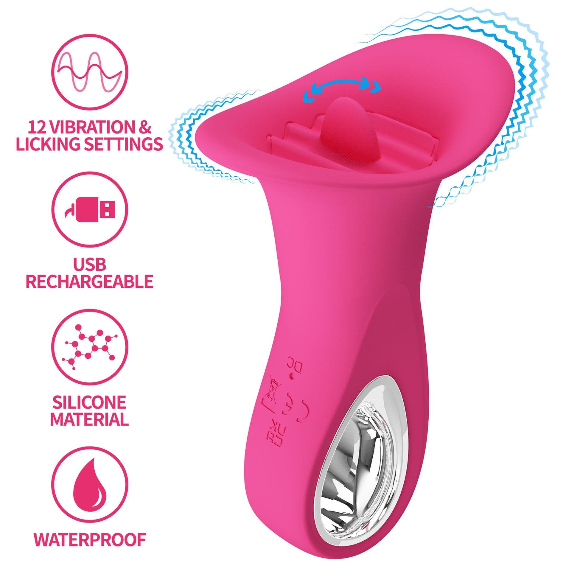 Pretty Love - Clyde, 12 Vibration Functions 12 Licking Settings
