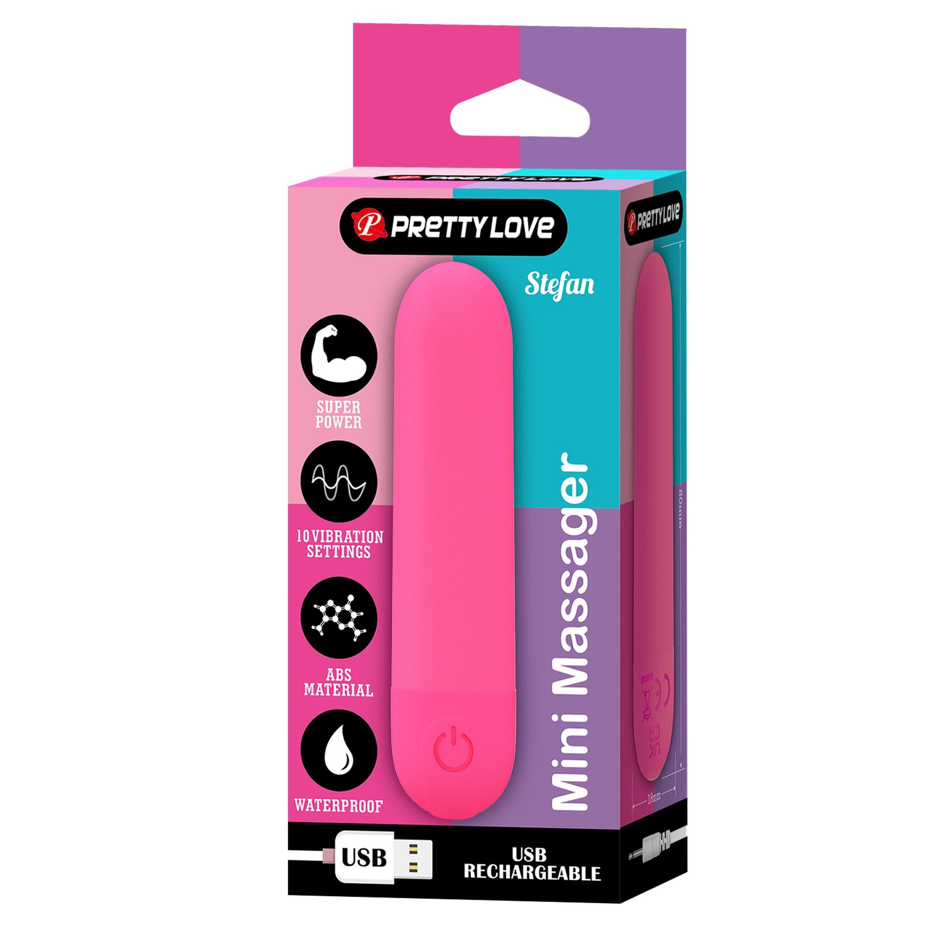 Stefan, Mini Massager, 10 Vibration Functions