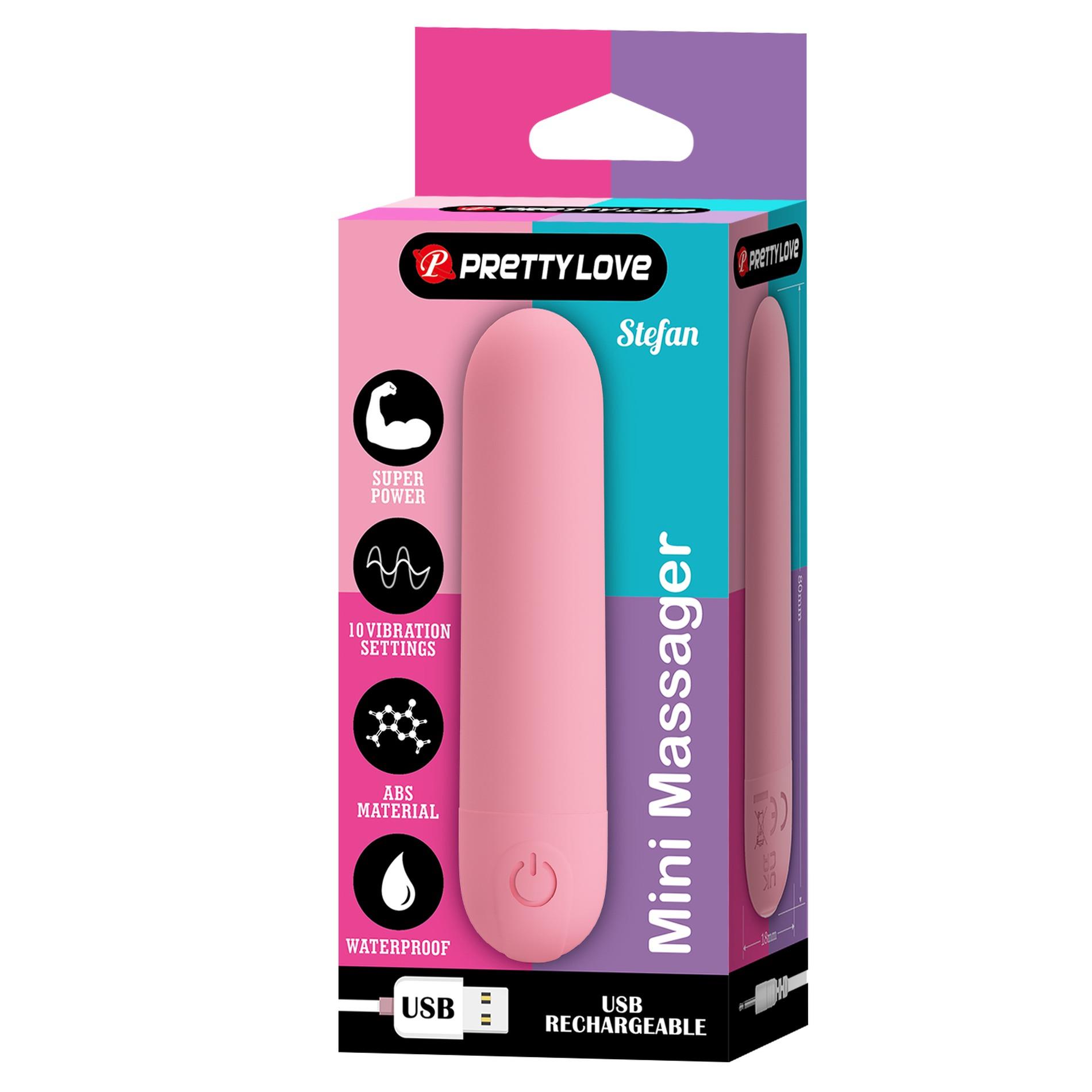 Stefan, Mini Massager, 10 Vibration Functions