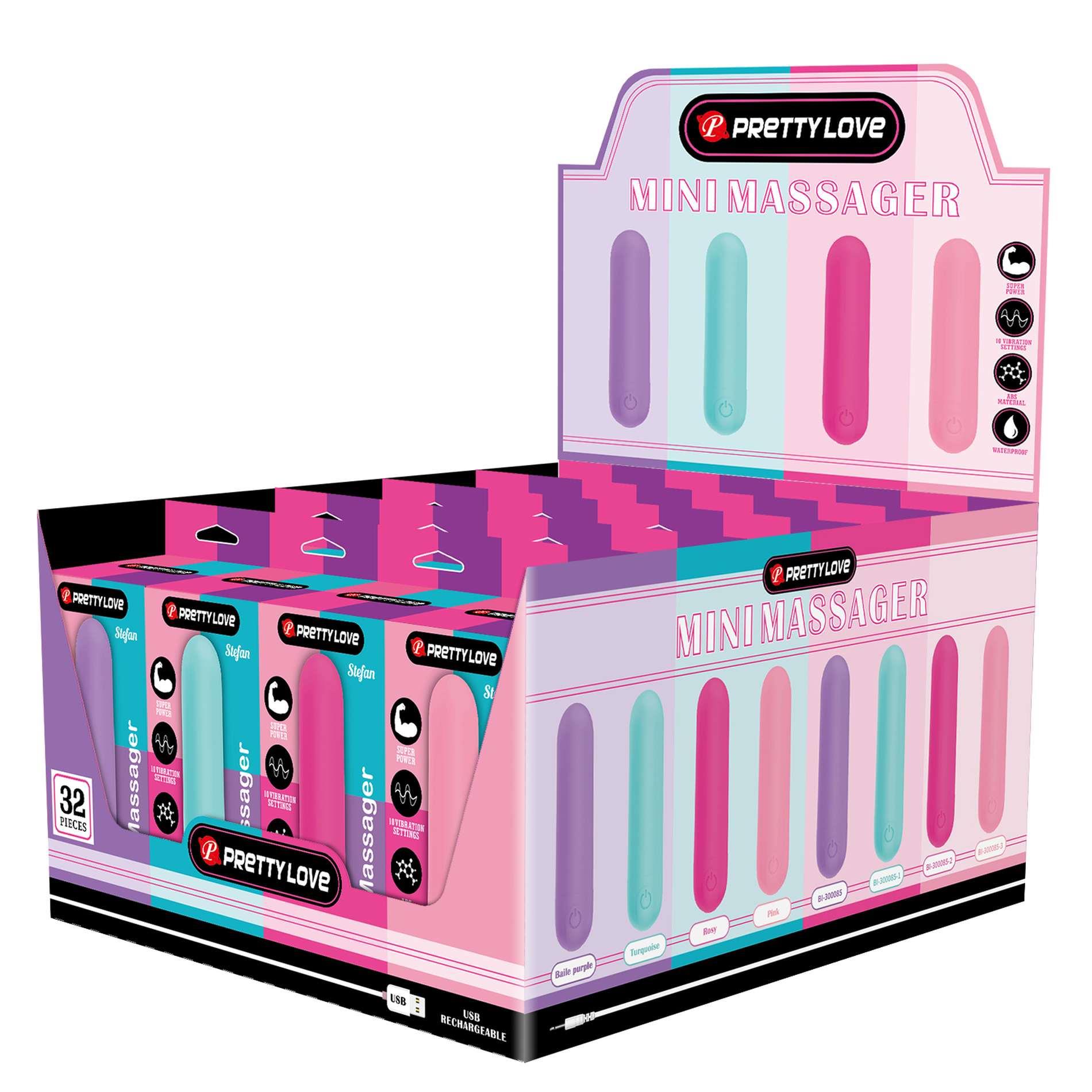 Stefan, Mini Massager, 10 Vibration Functions