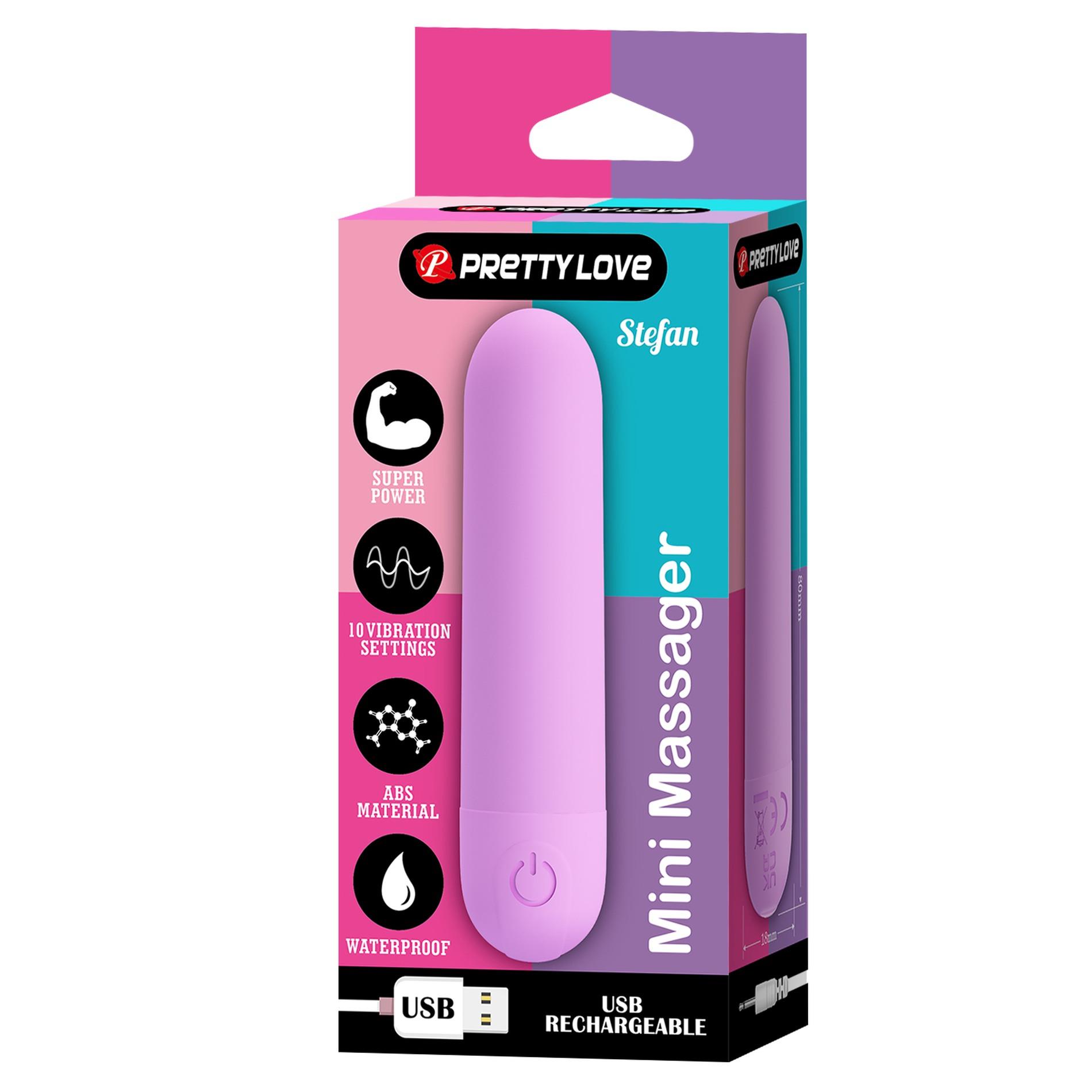 Stefan, Mini Massager, 10 Vibration Functions