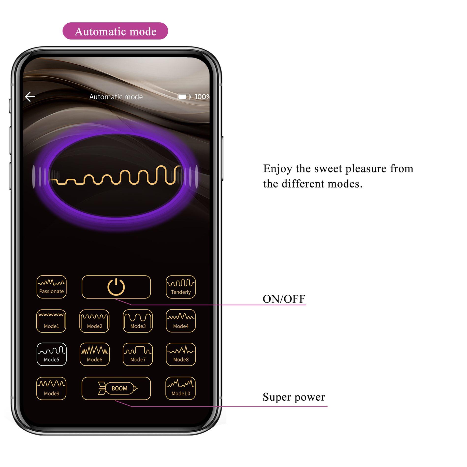 Pretty Love - Klay, 10 Vibration Functions 10 Thrusting Settings Mobile App