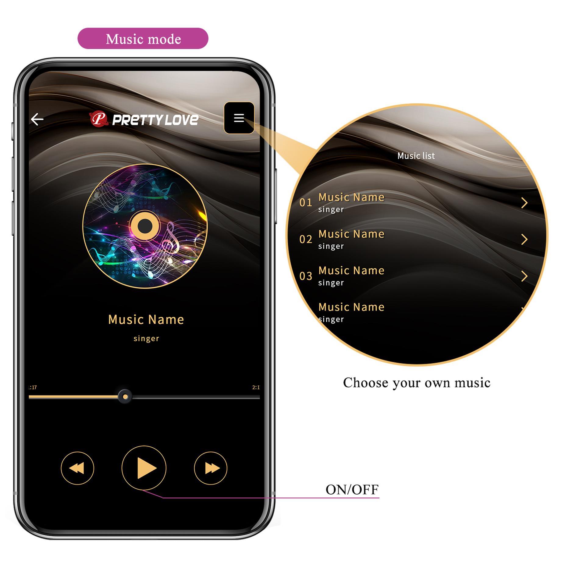 Pretty Love - Klay, 10 Vibration Functions 10 Thrusting Settings Mobile App