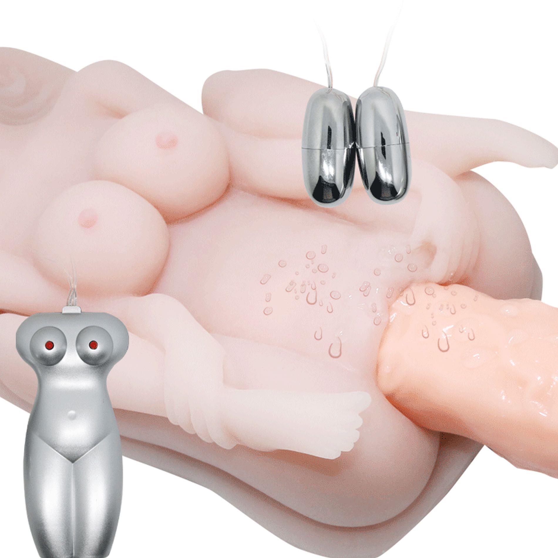 Baile - Masturbator Toy, Tpr, Double Vibrating Egg With Voice, Tighten