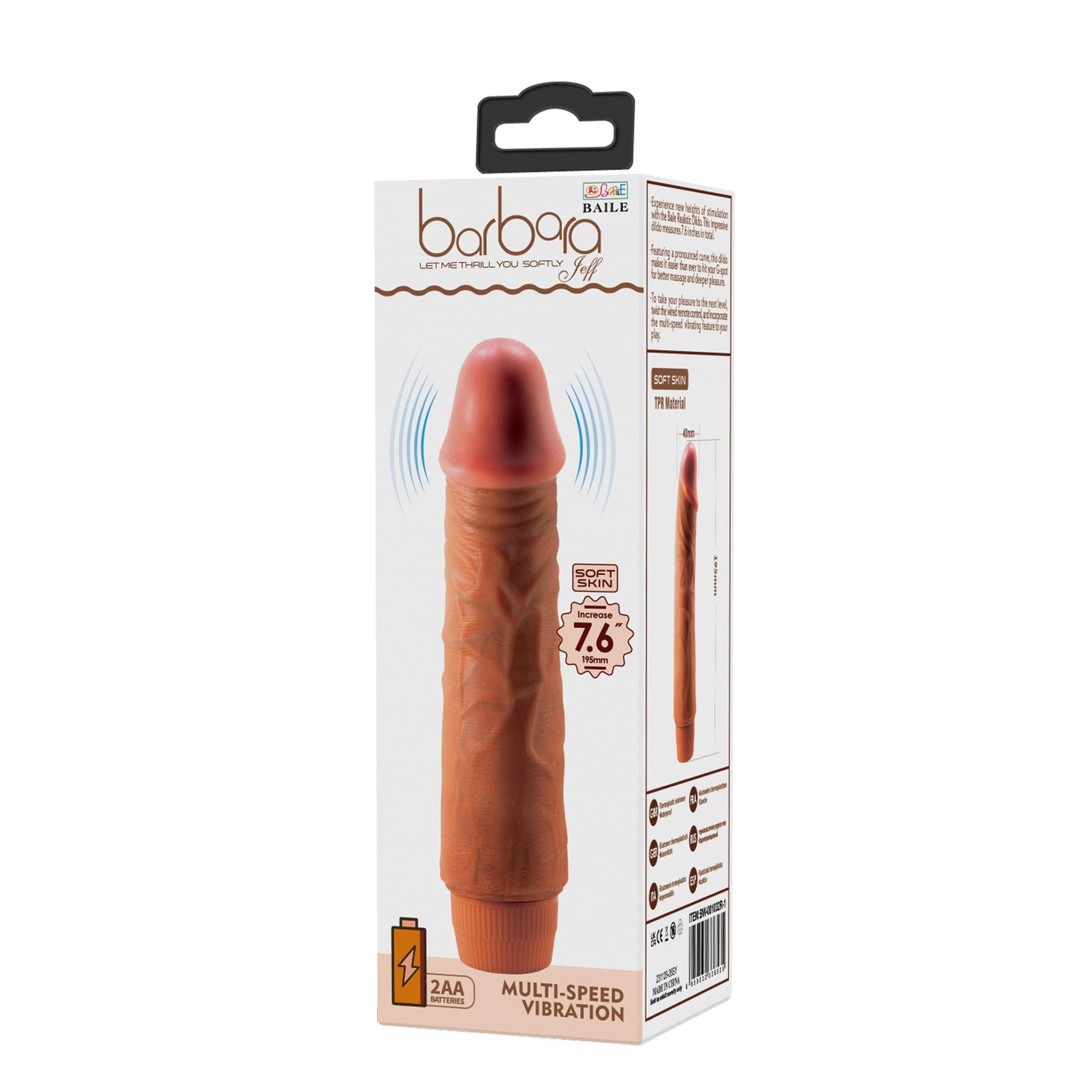 Baile - Barbara Jeff 7.6 '', Multi-Speed Vibration, 2 Aa Batteries