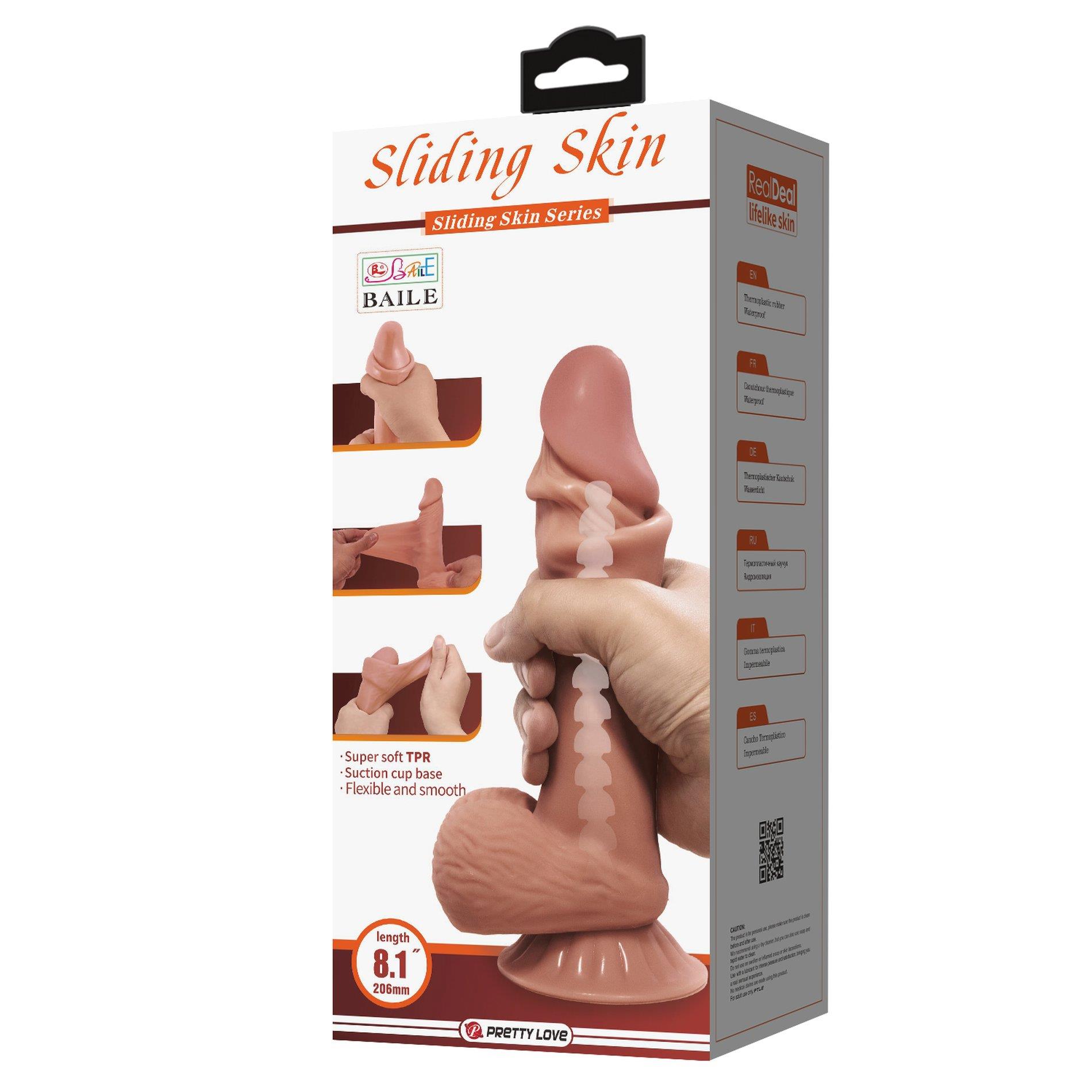 Baile - Sliding Skin 8,5'' Suction Base Bendable Tpr