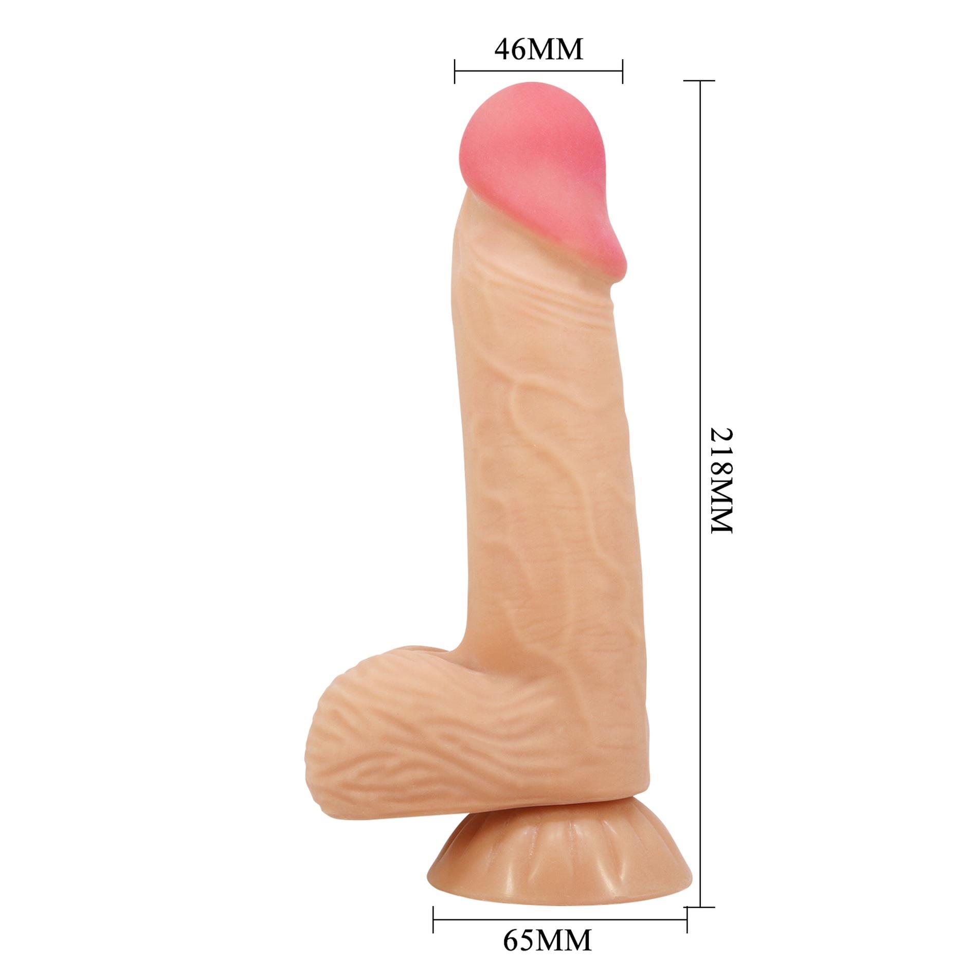 Baile - Sliding Skin 8,1'' Flesh, Bendable Suction Base Tpr