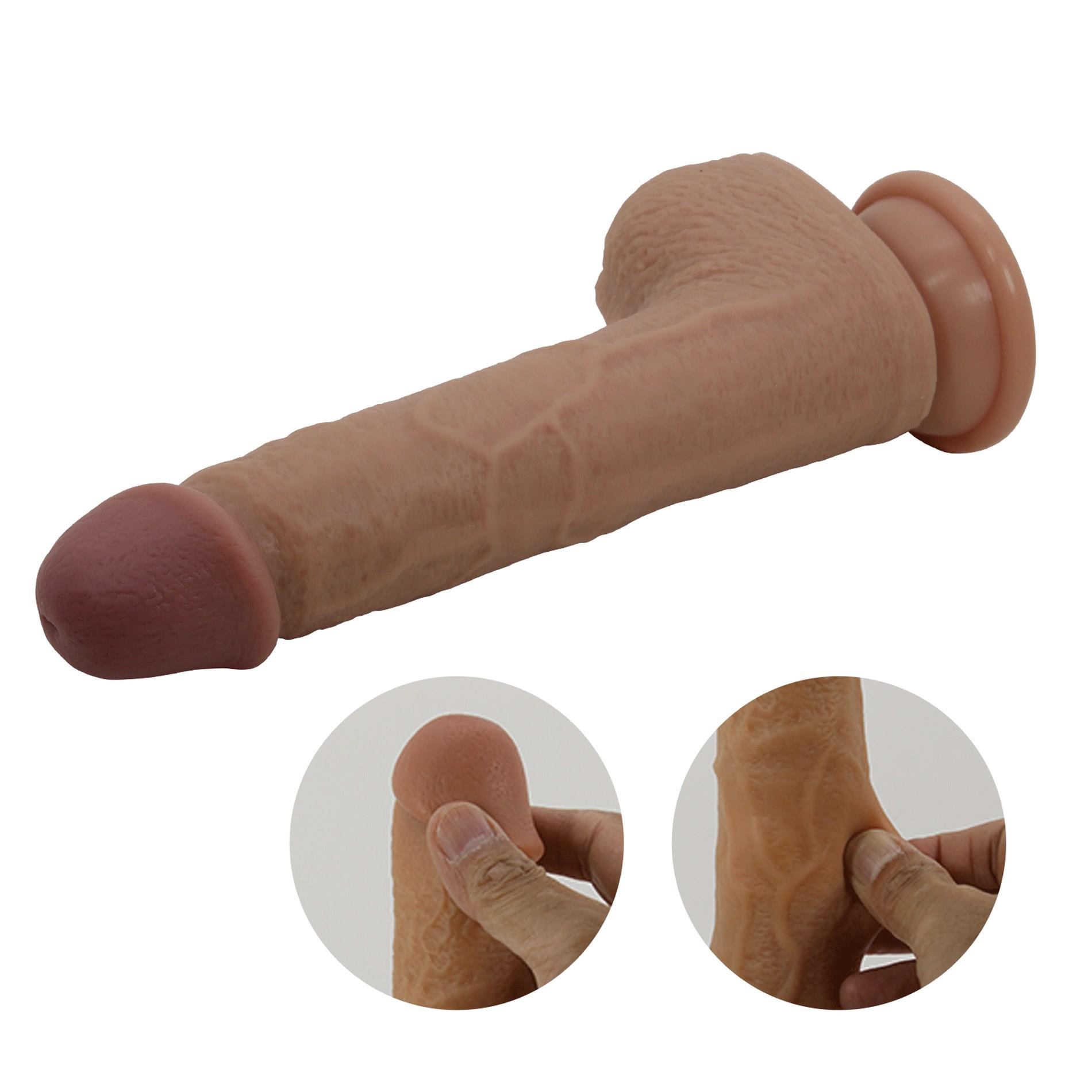 Pretty Love - Tommy 8,9'' Light Brown, 3 Vibration Functions 3 Thrusting