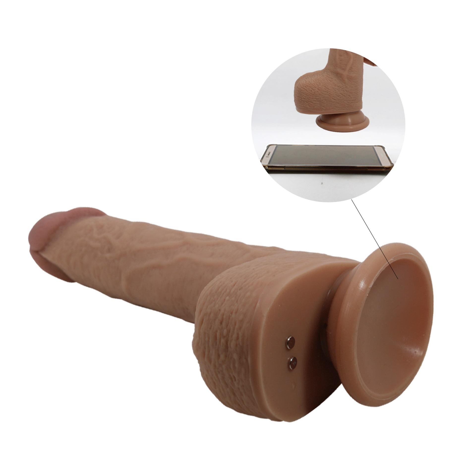 Pretty Love - Tommy 8,9'' Light Brown, 3 Vibration Functions 3 Thrusting