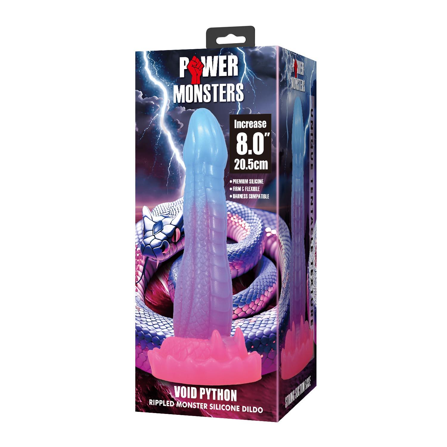 Power Monsters Void Python – 20.5 Cm Rippled Monster Silicone Dildo