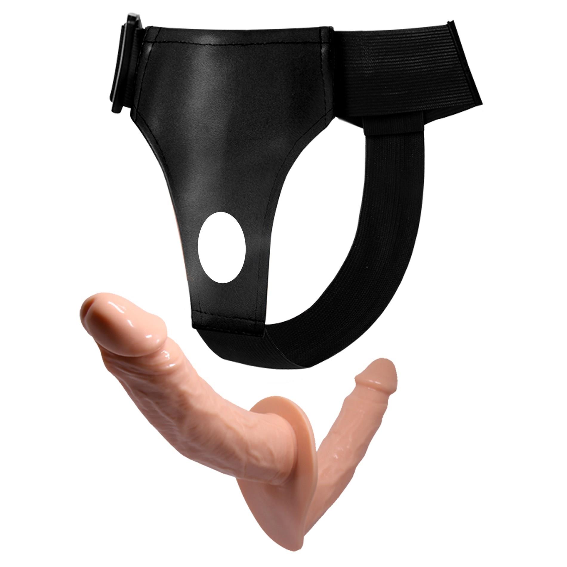 Baile -Strap On Double Dildos, 7.1''+5.9''