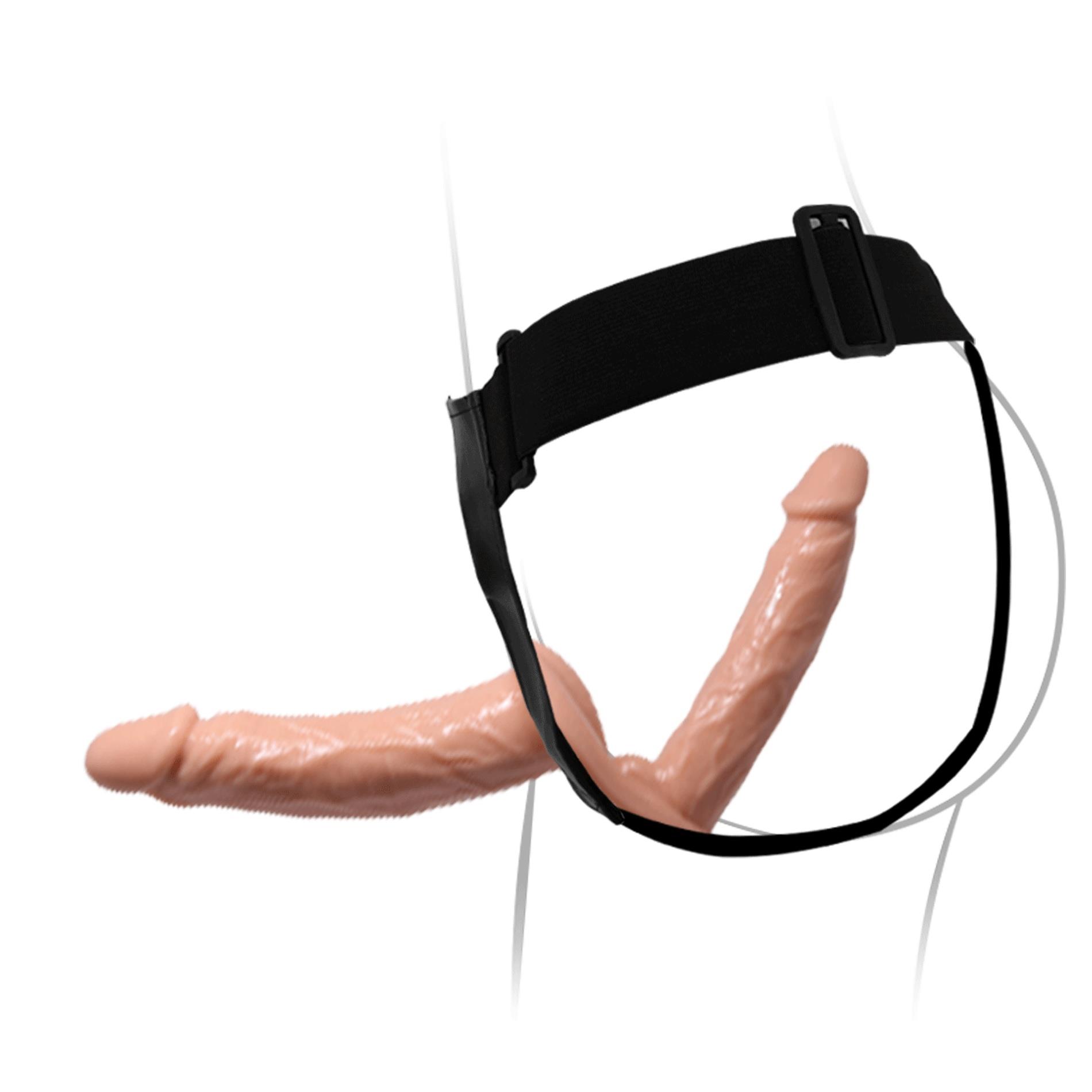 Baile -Strap On Double Dildos, 7.1''+5.9''