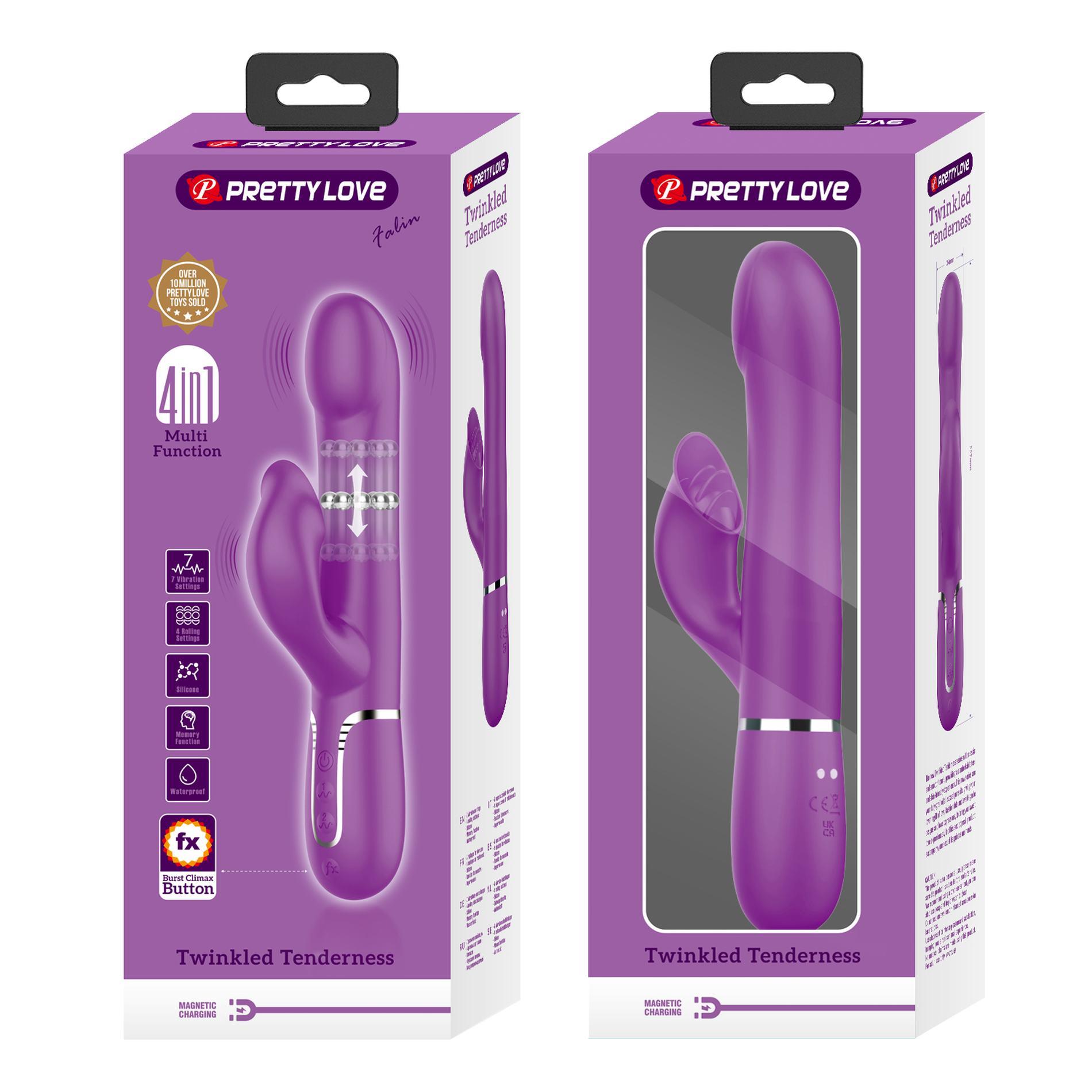 Pretty Love - Falin Purple, 7 Vibration Functions 4 Rolling Functions