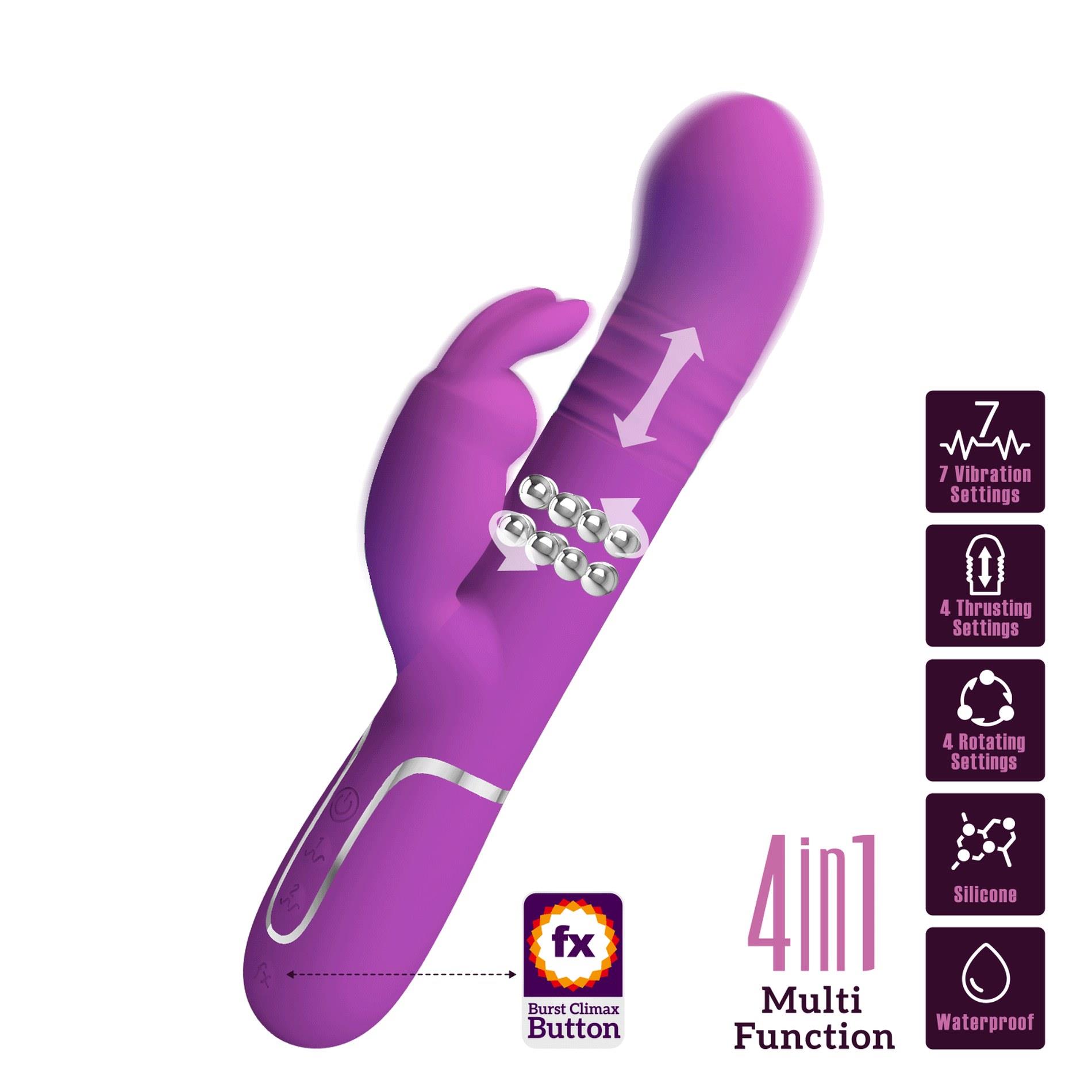 Pretty Love - Coale Purple, 7 Vibration Functions 4 Rotation Functions