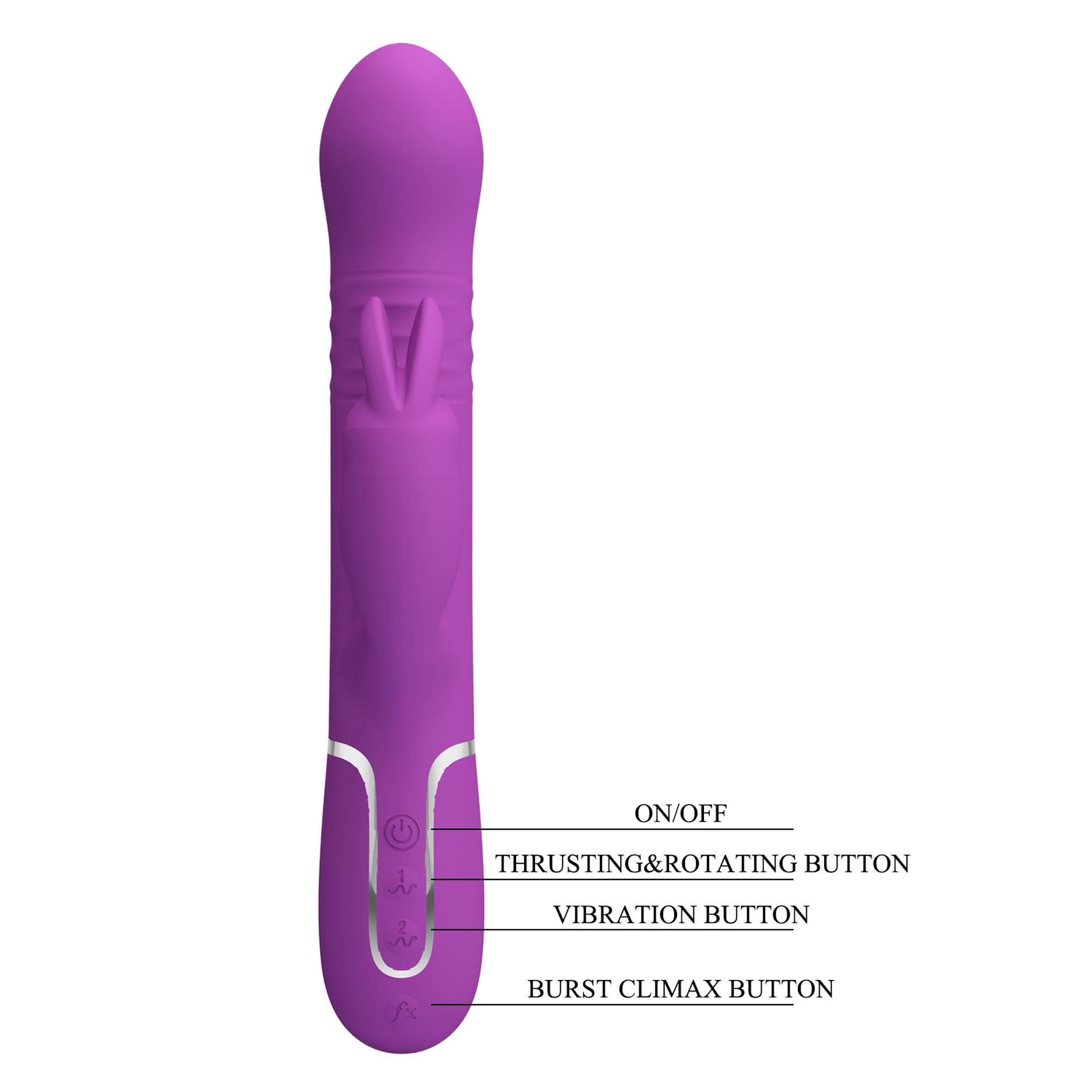 Pretty Love - Coale Purple, 7 Vibration Functions 4 Rotation Functions