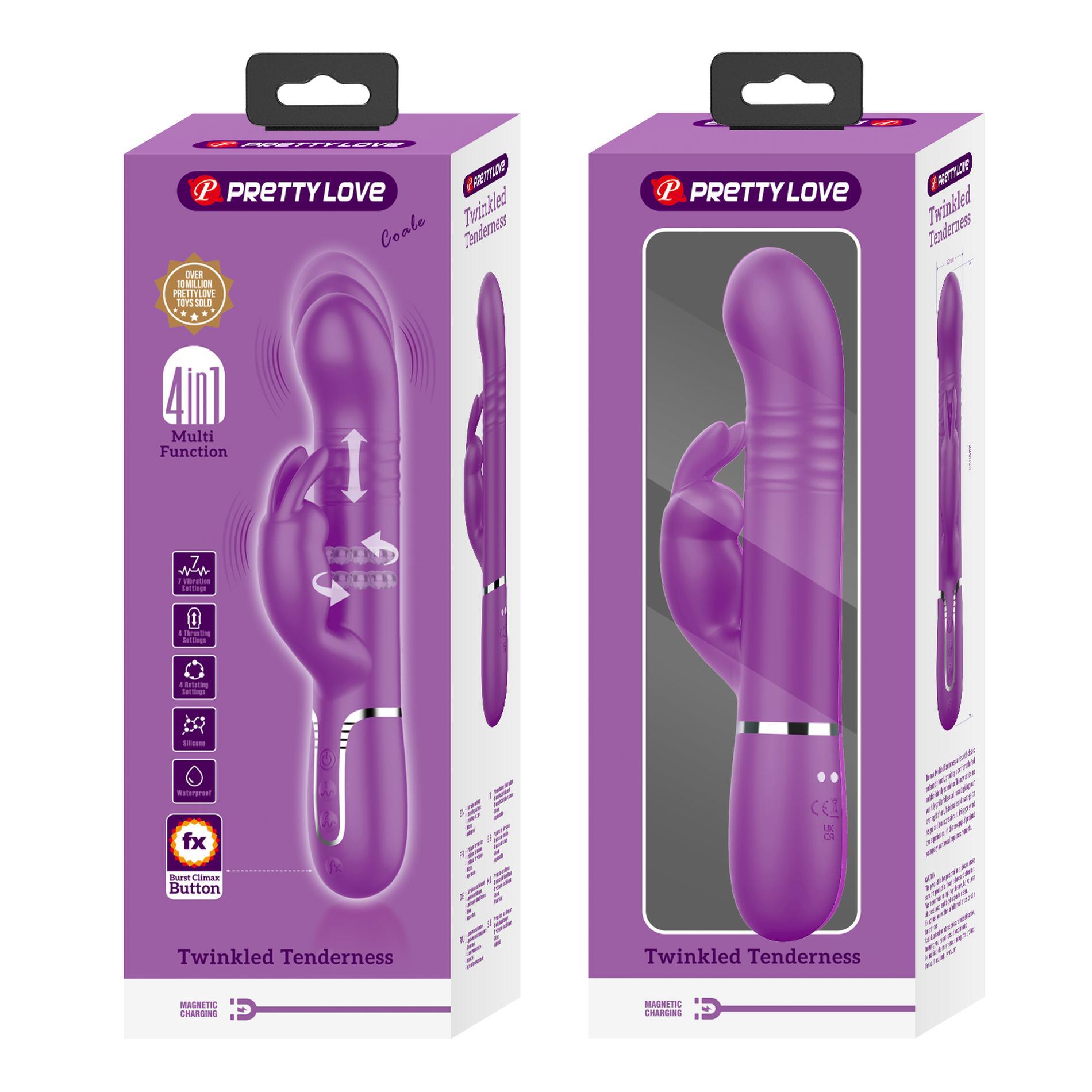 Pretty Love - Coale Purple, 7 Vibration Functions 4 Rotation Functions