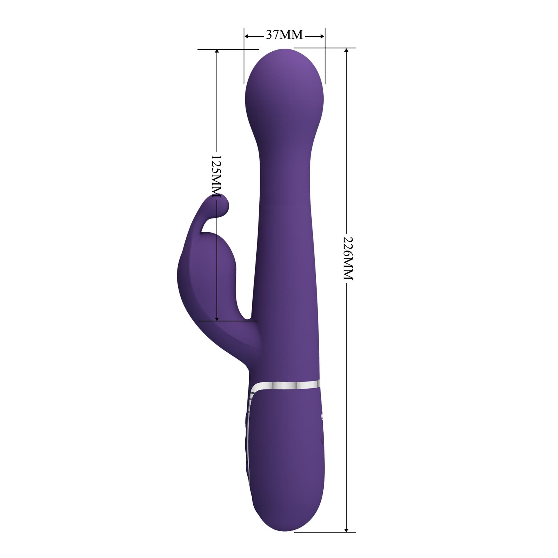 Pretty Love - Dejon Dark Purple, 7 Vibration Functions 4 Thrusting Settings
