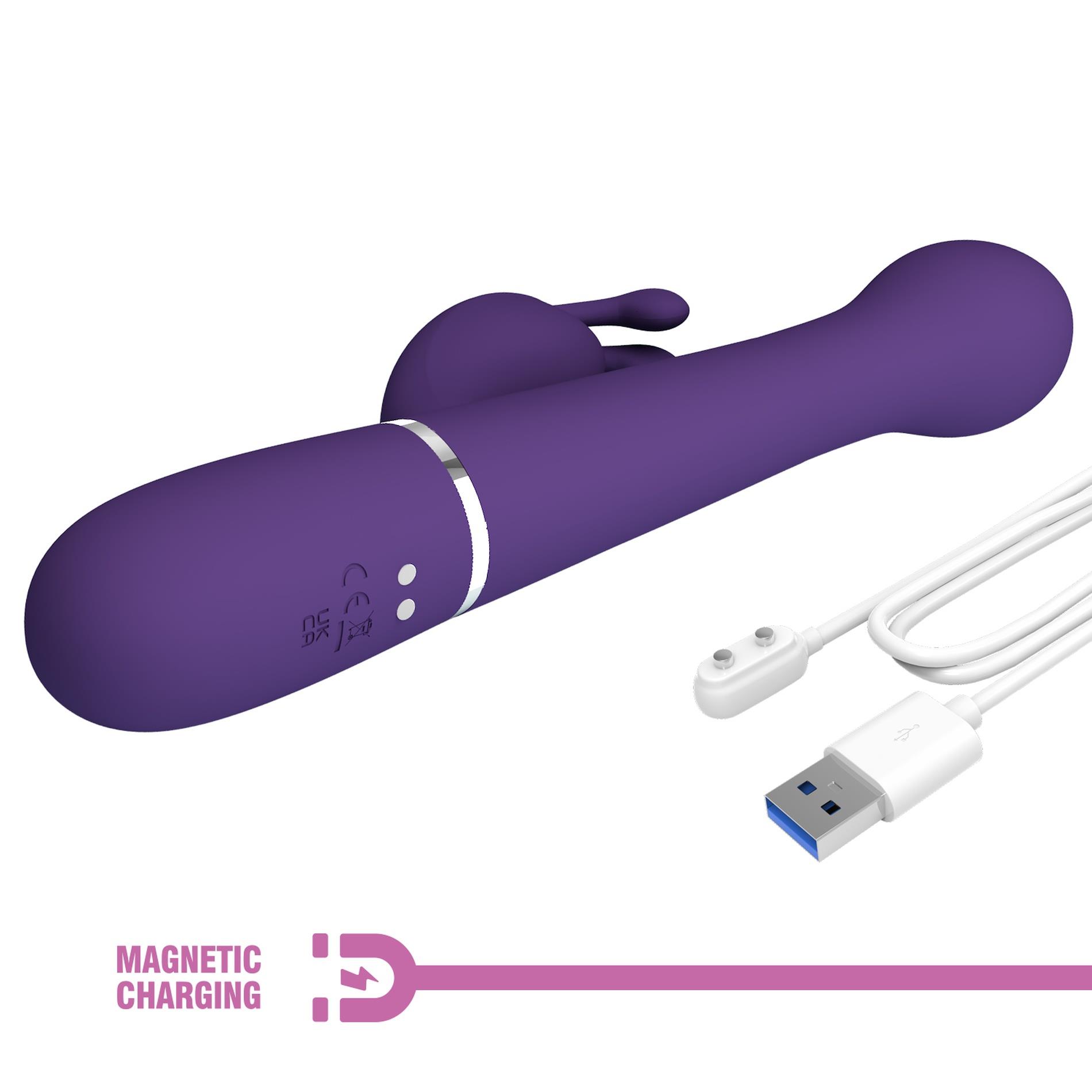Pretty Love - Dejon Dark Purple, 7 Vibration Functions 4 Thrusting Settings