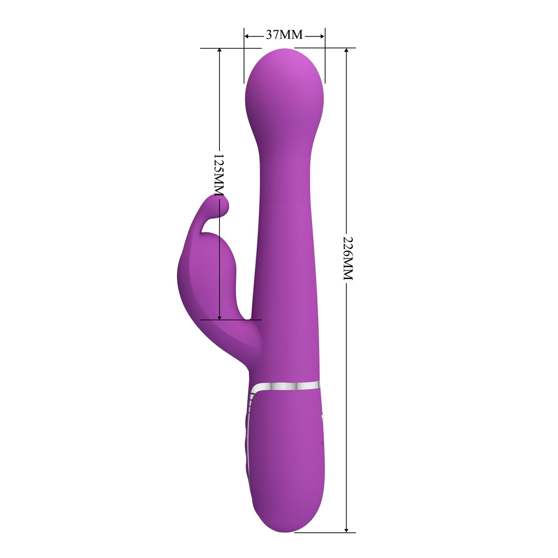 Pretty Love - Dejon Purple, 7 Vibration Functions 4 Thrusting Settings
