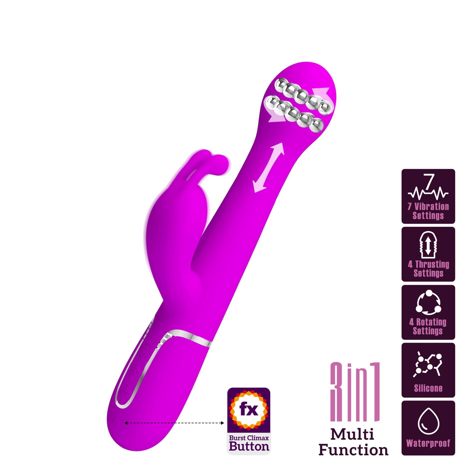 Pretty Love - Dejon Twinkled Tenderness Purple, 7 Vibration Functions