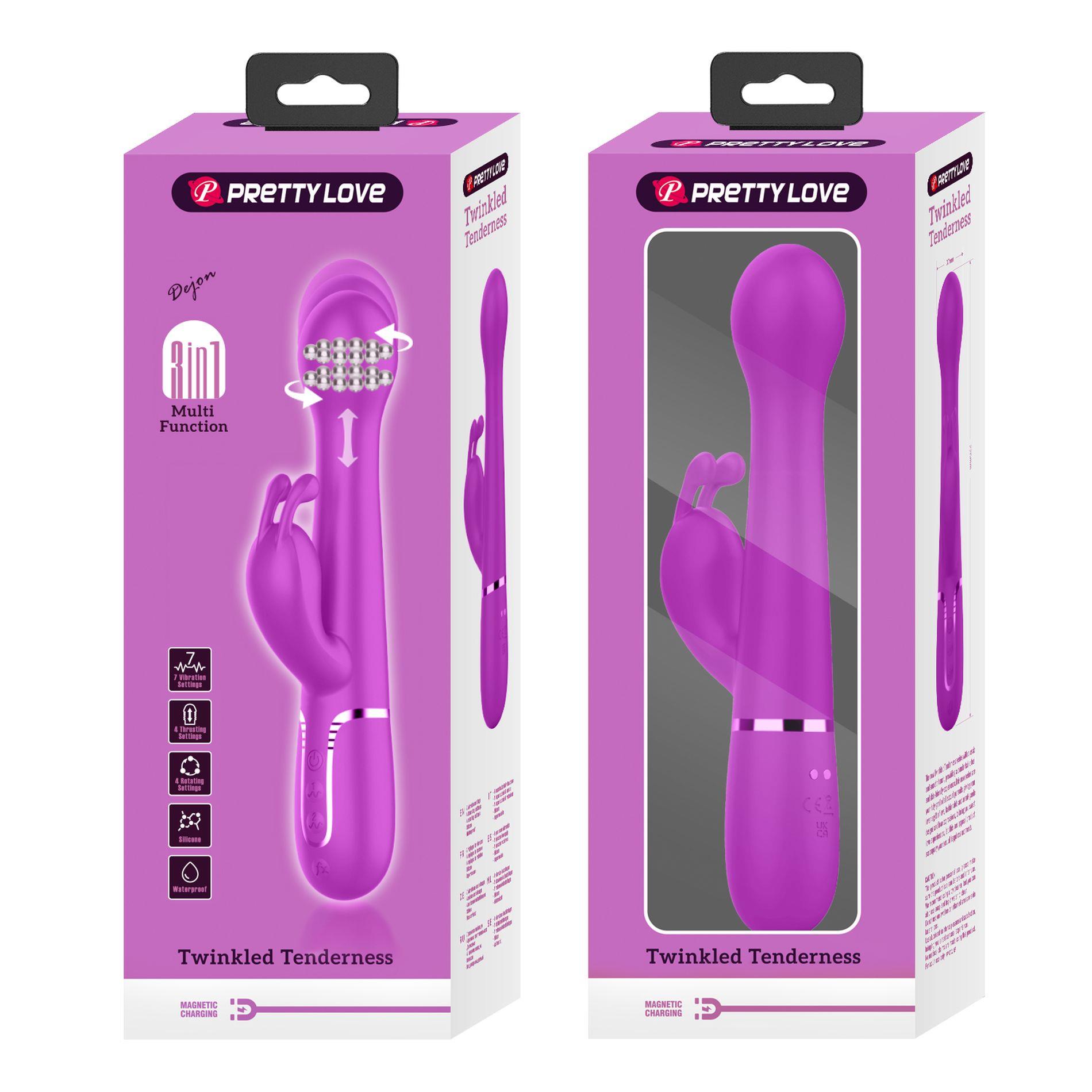 Pretty Love - Dejon Twinkled Tenderness Purple, 7 Vibration Functions