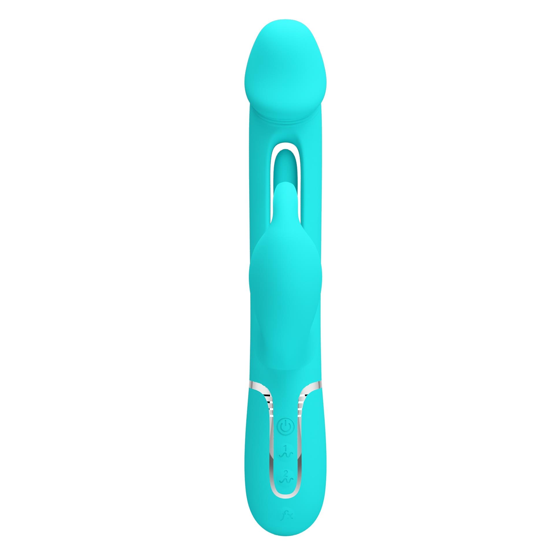 Pretty Love - Kampas Green, 7 Vibration Functions 4 Licking Settings