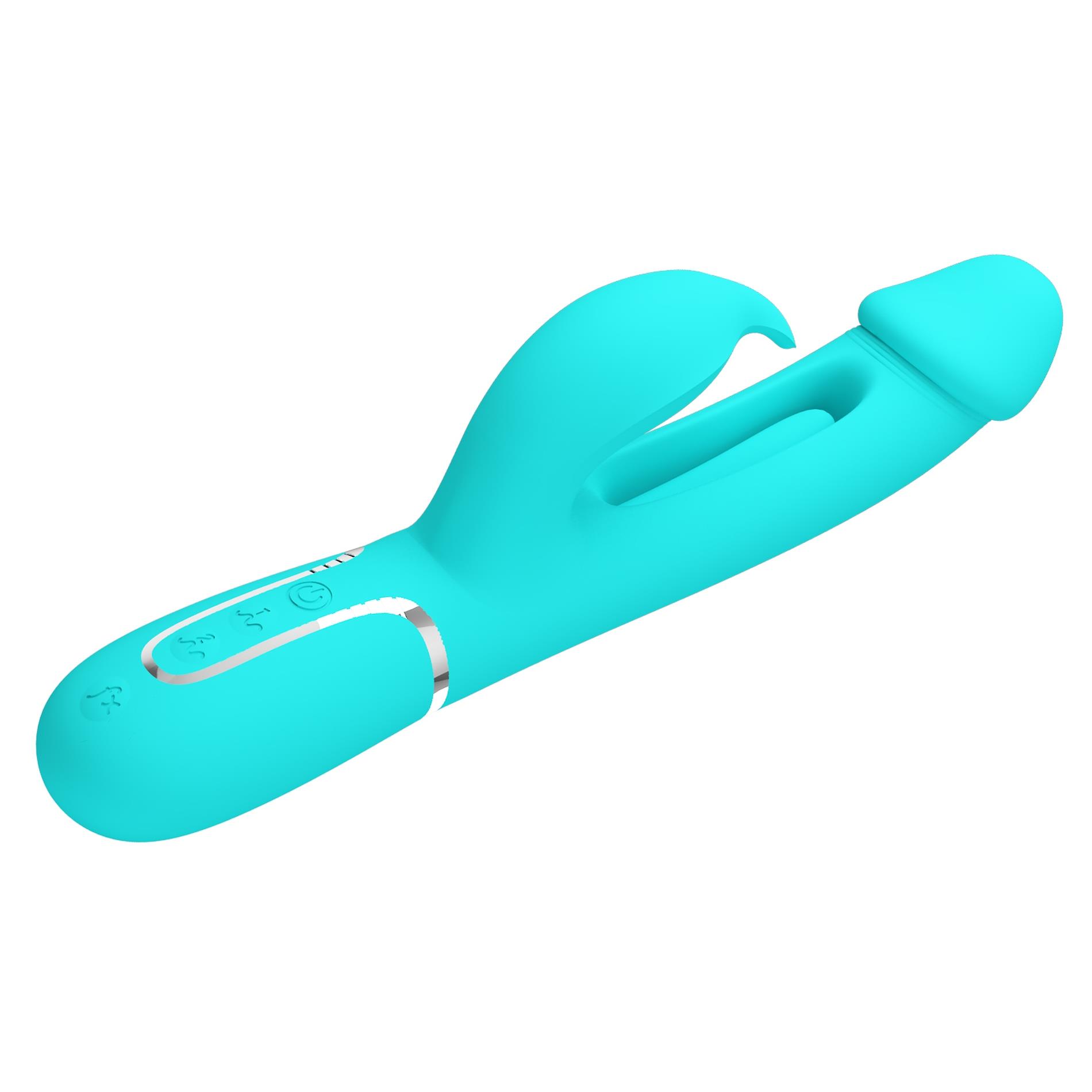 Pretty Love - Kampas Green, 7 Vibration Functions 4 Licking Settings