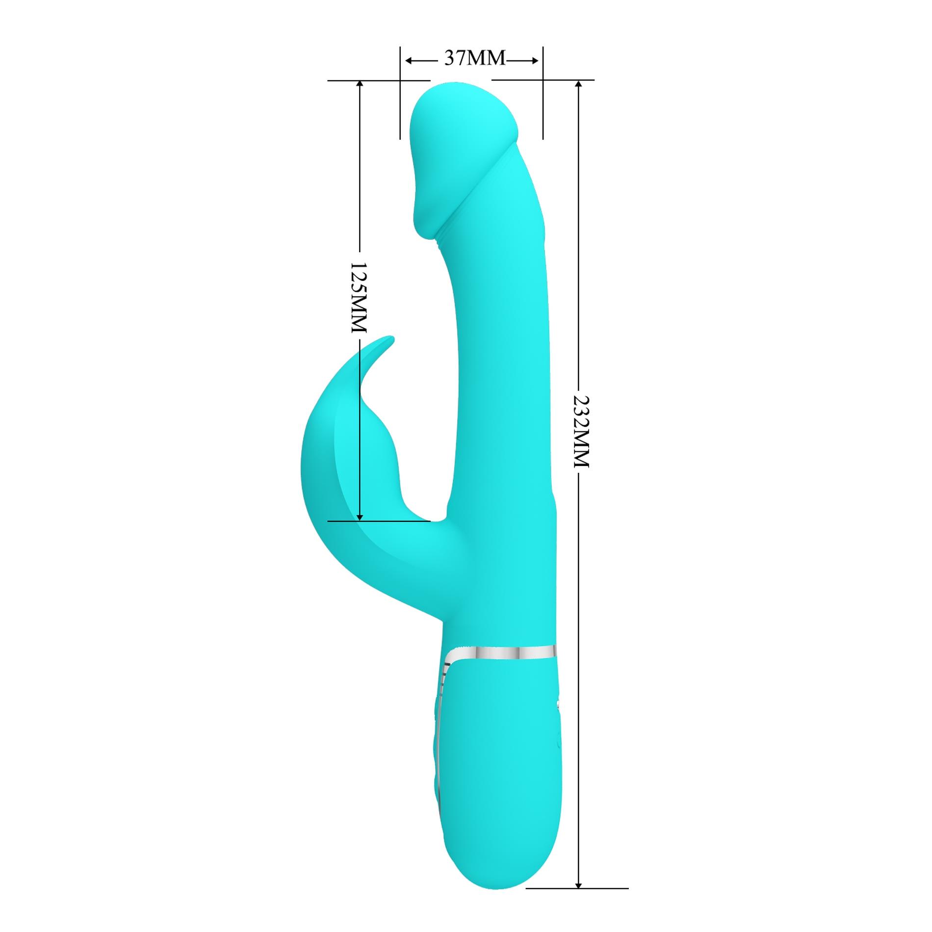 Pretty Love - Kampas Green, 7 Vibration Functions 4 Licking Settings