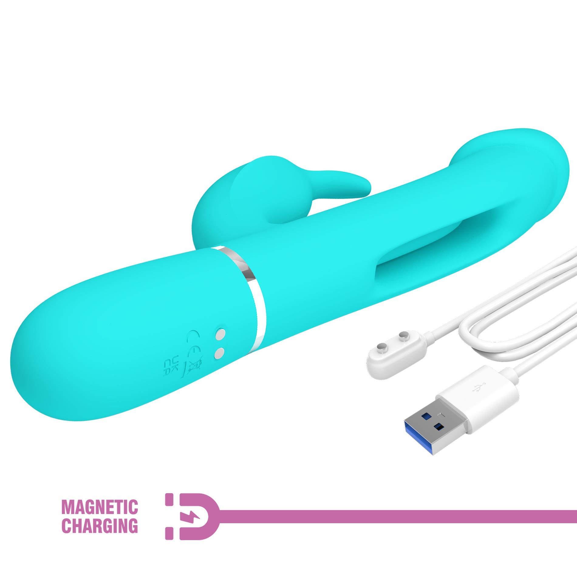Pretty Love - Kampas Green, 7 Vibration Functions 4 Licking Settings