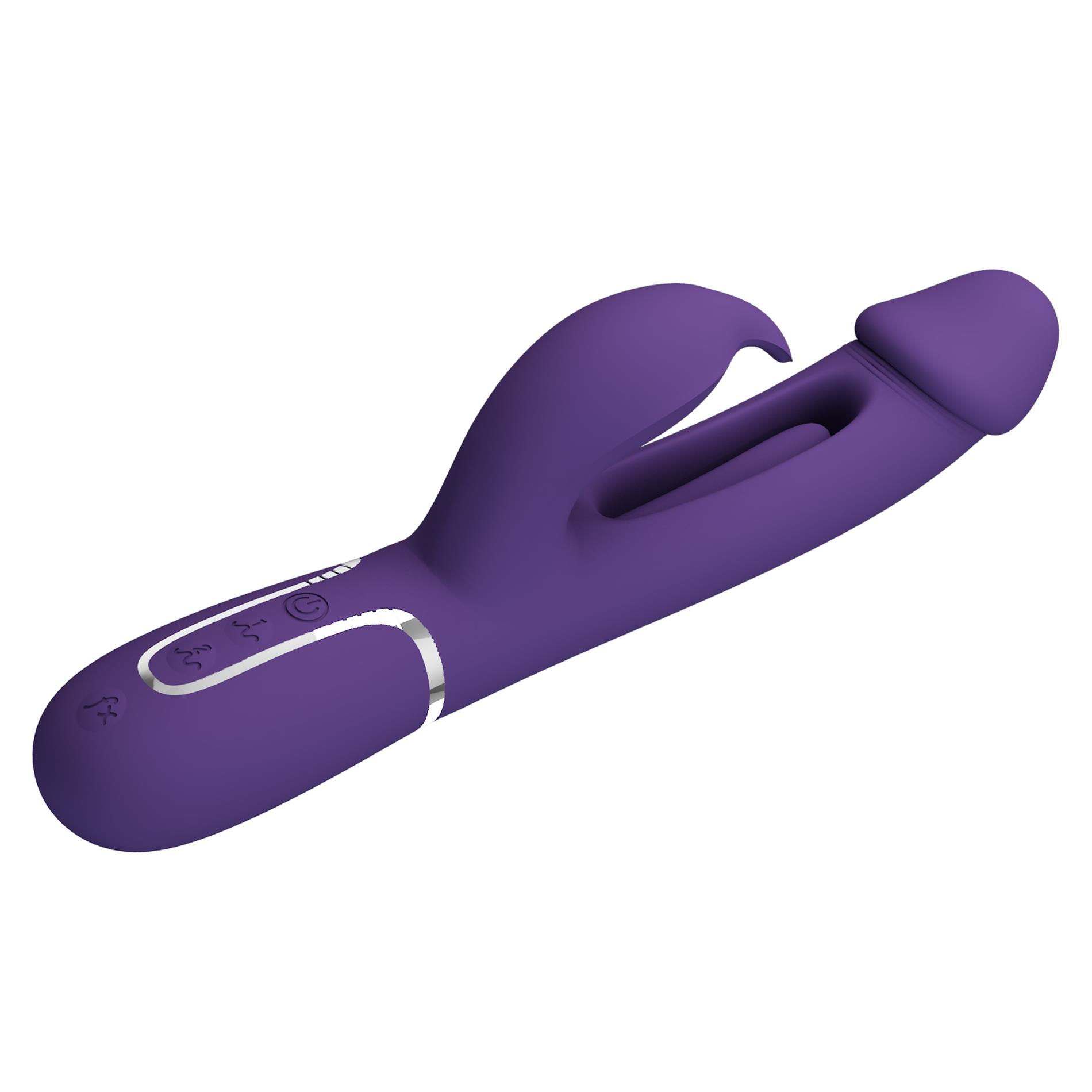 Pretty Love - Kampas Dark Purple, 7 Vibration Functions 4 Licking Settings