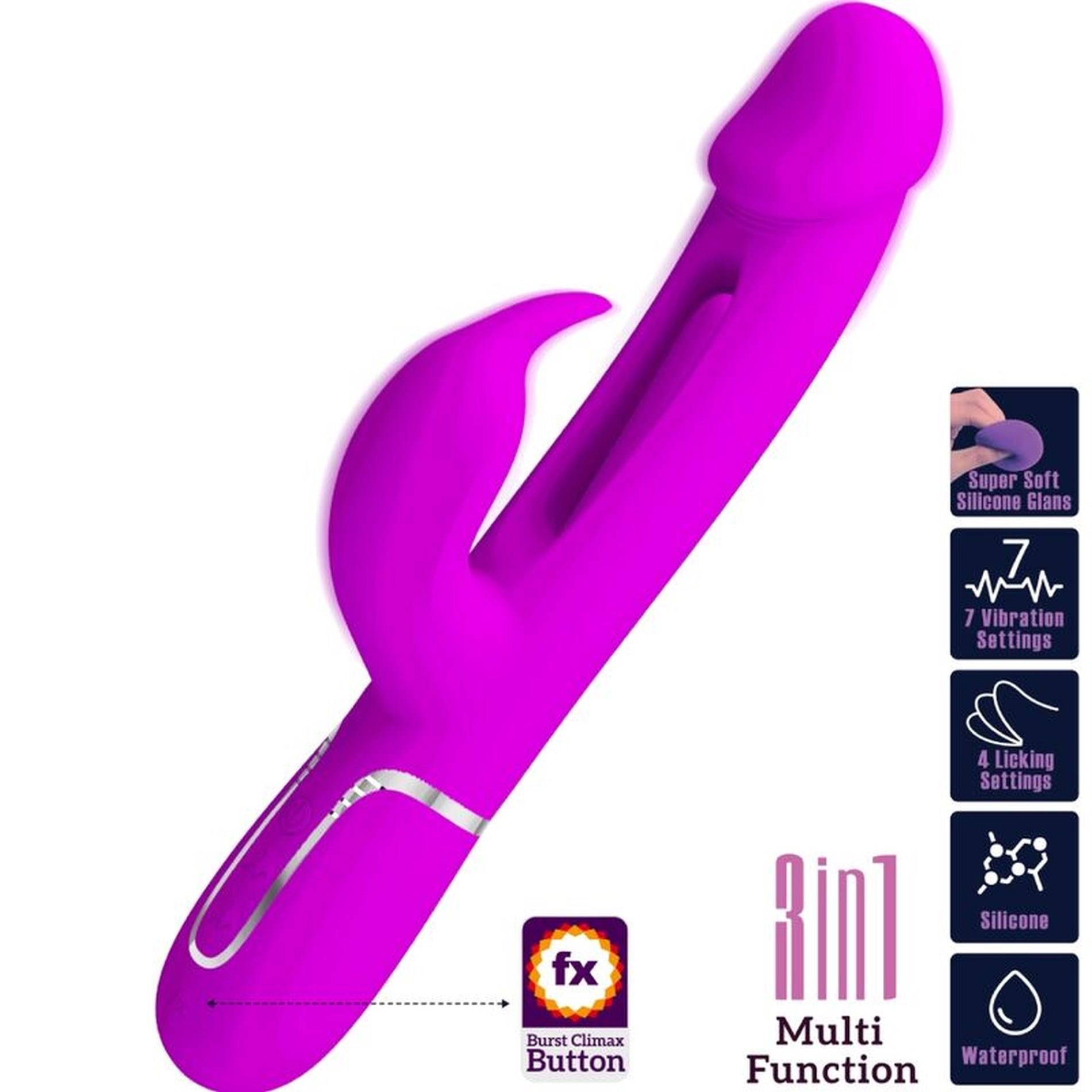 Pretty Love - Kampas Rabbit 3 In 1, Multifunction Vibrator