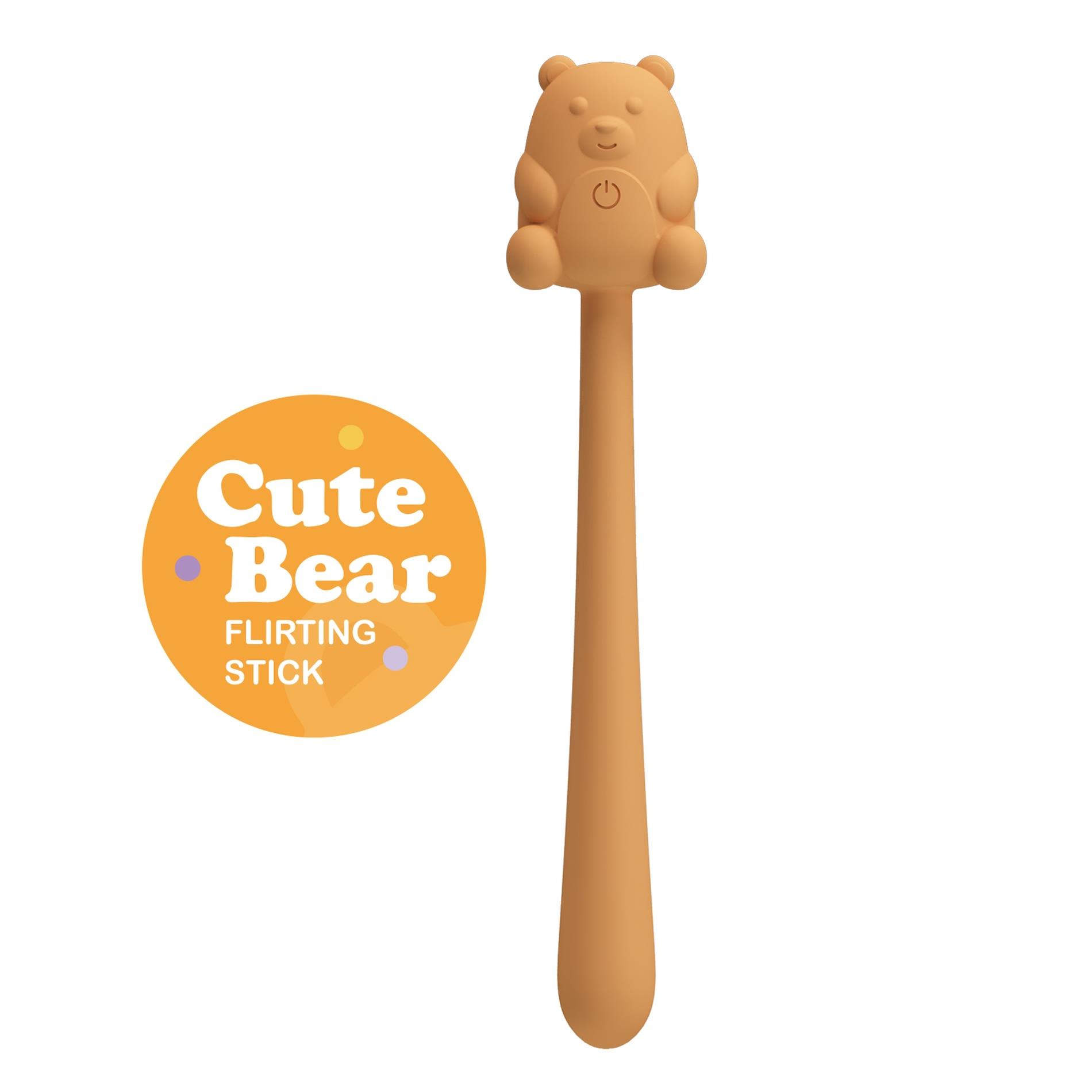 Cute Bear, Flirting Stick, 7 Vibration Functions, Magnetic Usb Charging