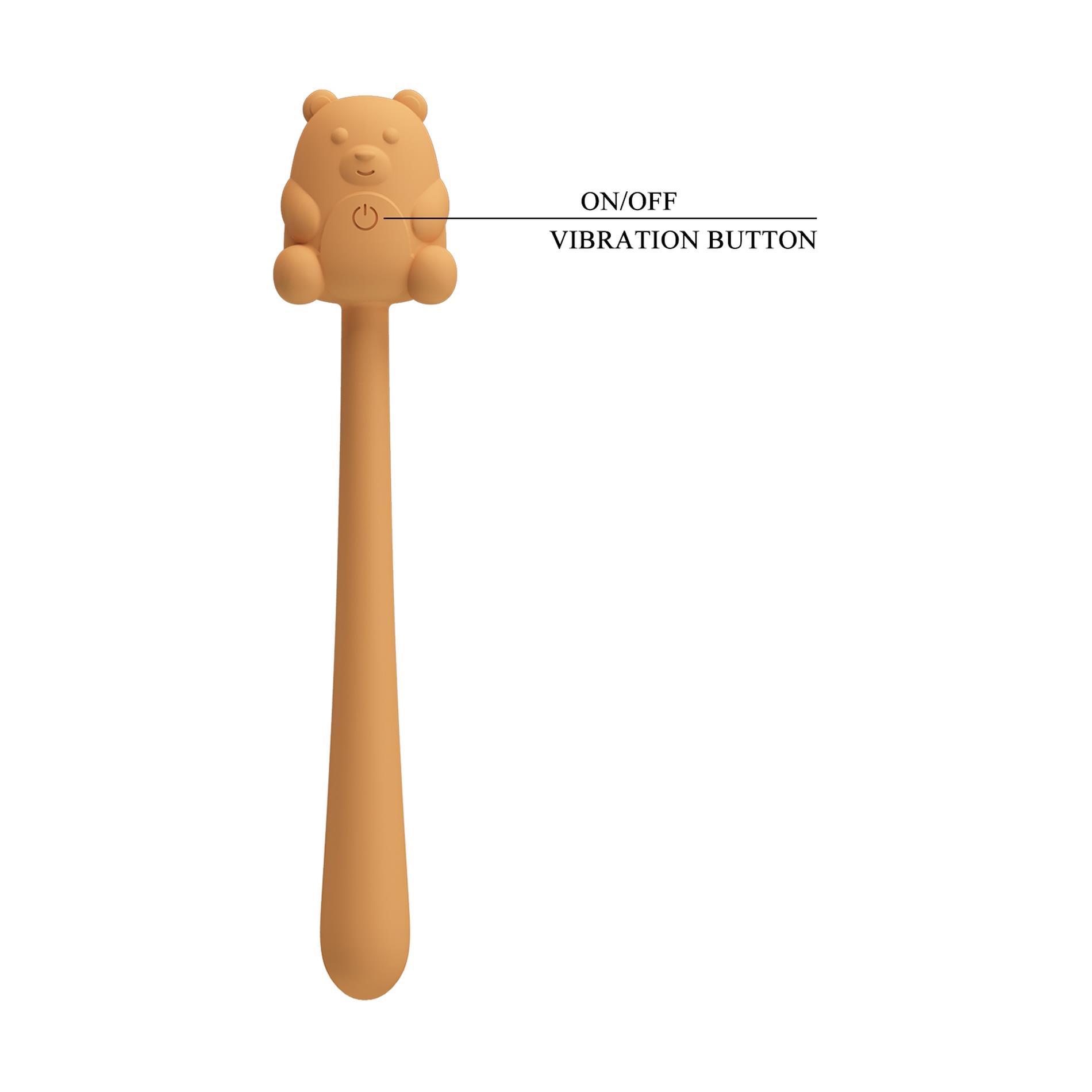 Cute Bear, Flirting Stick, 7 Vibration Functions, Magnetic Usb Charging