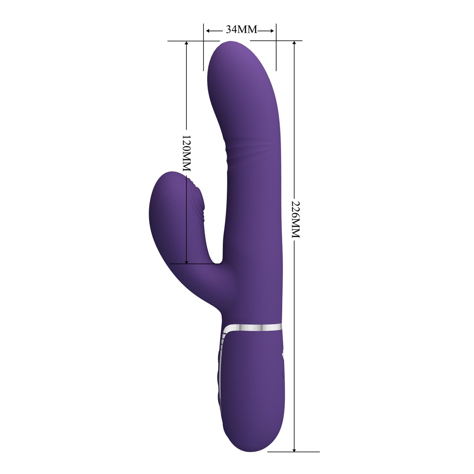 Pretty Love - Mariana Dark Purple, 7 Vibration Functions, 7 Thrusting