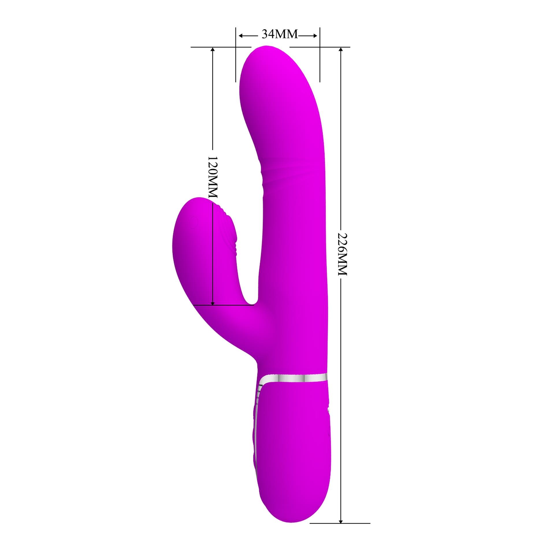Pretty Love - Mariana Purple, 7 Vibration Functions 7 Thrusting Settings,
