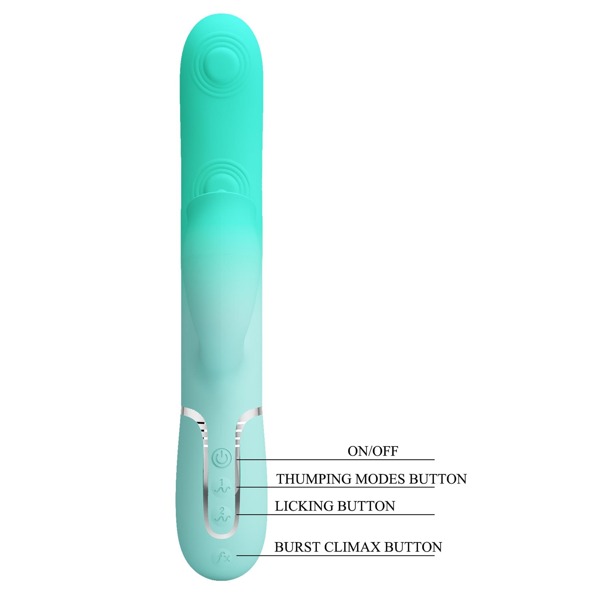 Pretty Love - Gigi,7 Thumping Functions 7 Licking Modes, Silicone