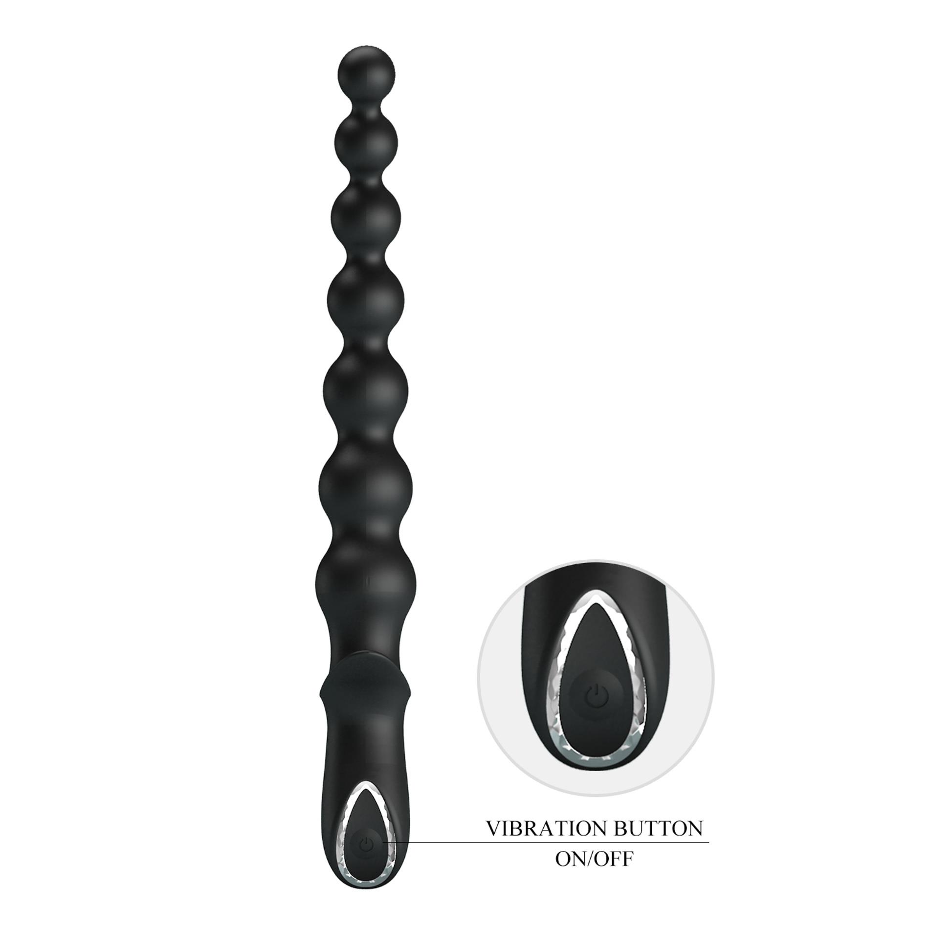 Pretty Love Dedron 10" Vibrating Anal Beads