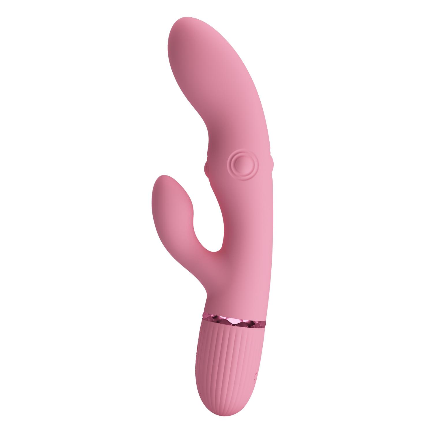 Pretty Love Zach Four-Sided Thumping Rabbit Vibrator – Pink