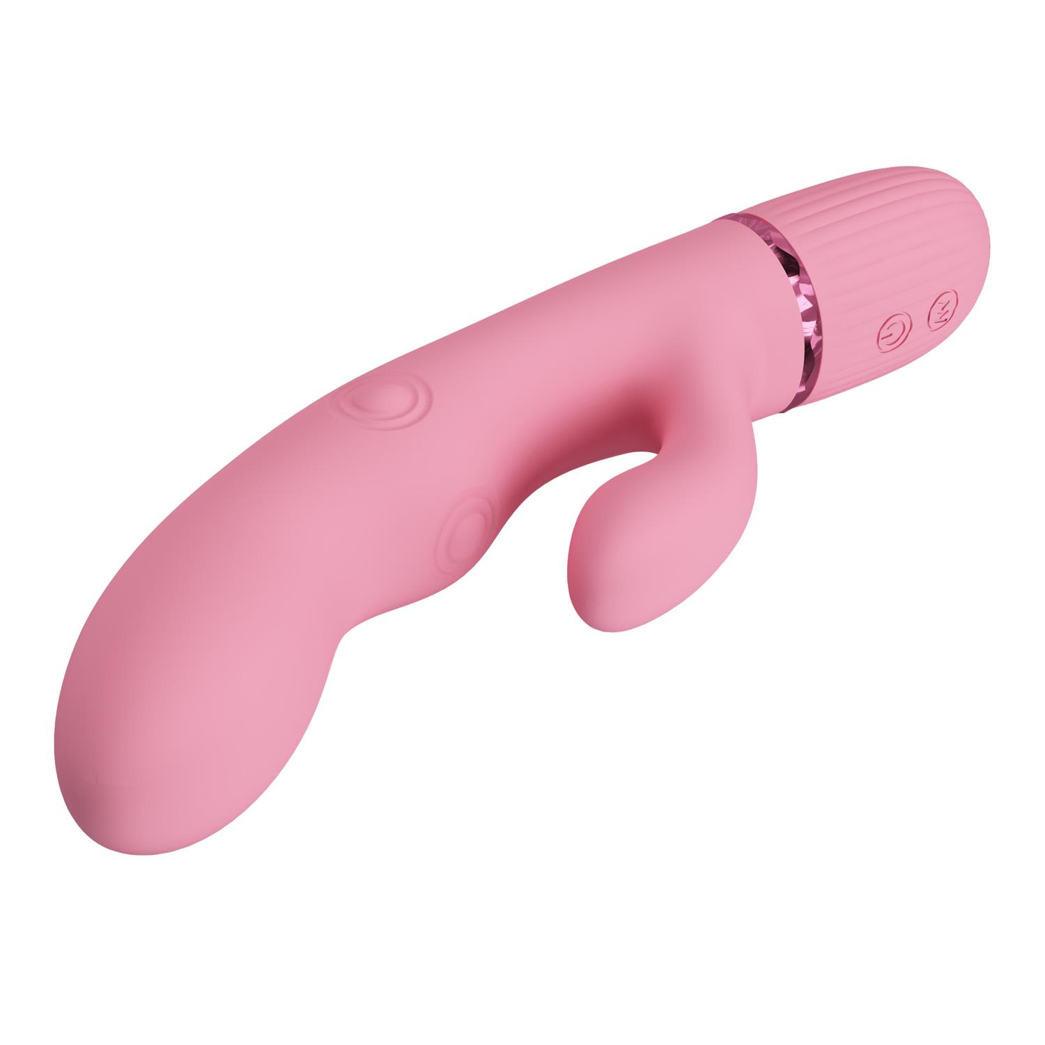 Pretty Love Zach Four-Sided Thumping Rabbit Vibrator – Pink