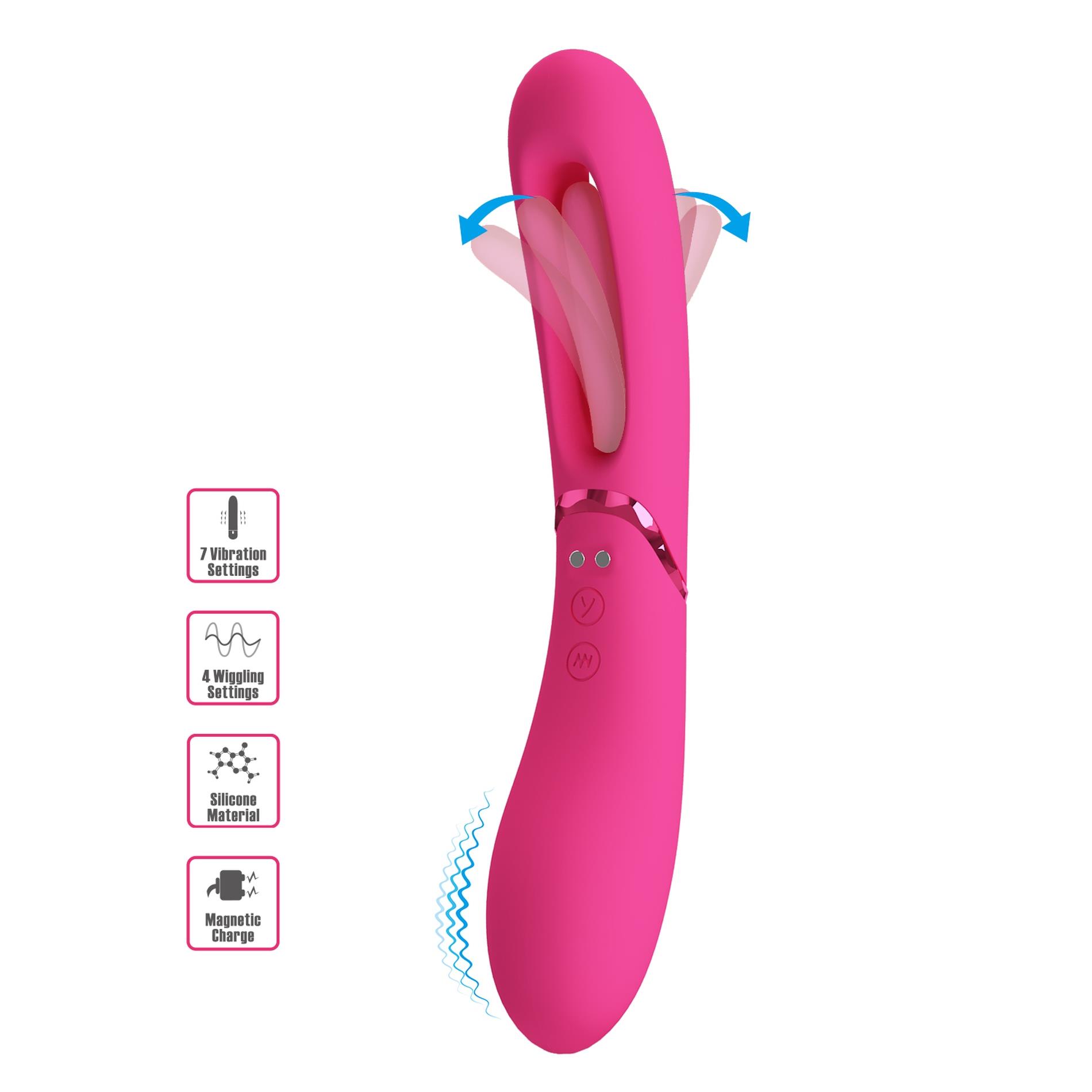 Romance - Lexie, 7 Vibration Functions, 4 Wiggling Settings