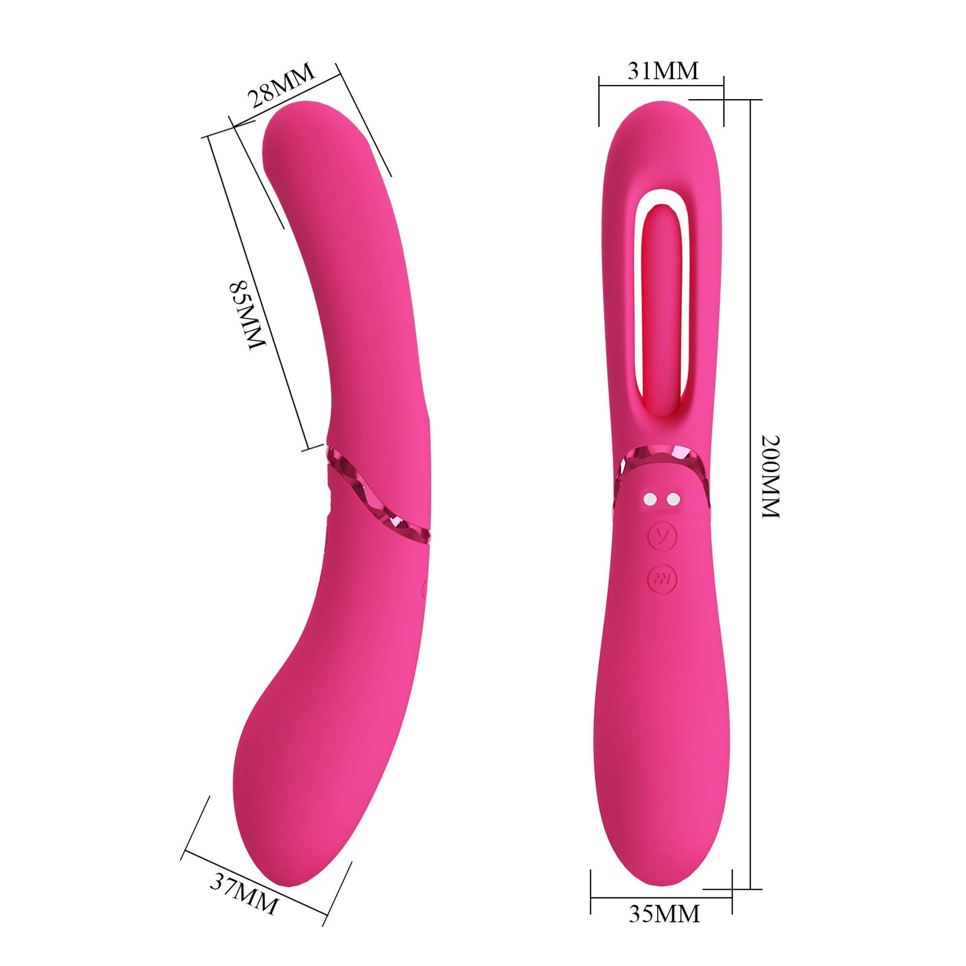 Romance - Lexie, 7 Vibration Functions, 4 Wiggling Settings