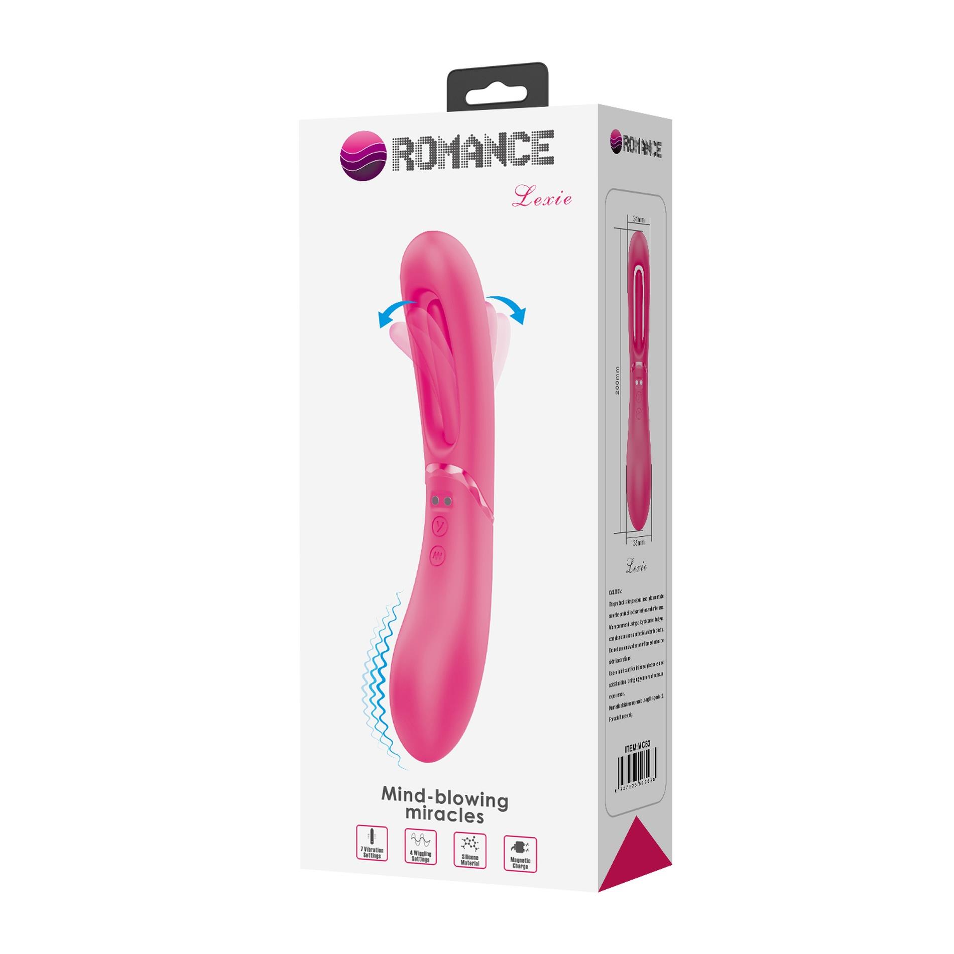 Romance - Lexie, 7 Vibration Functions, 4 Wiggling Settings