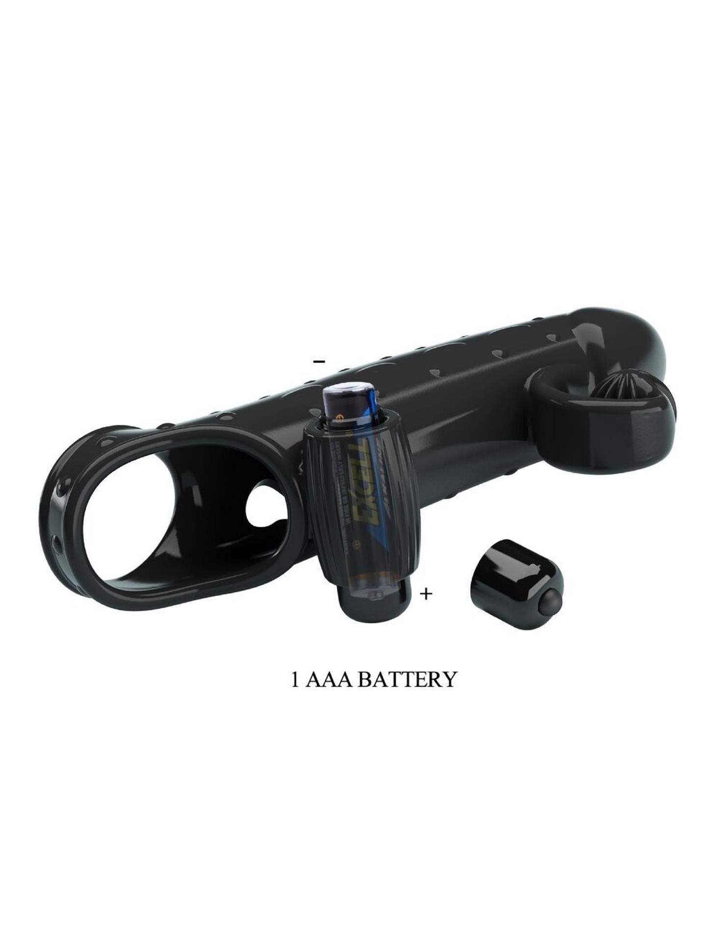 Pretty Love - Romance - Vibrating Penis Sleeve Black