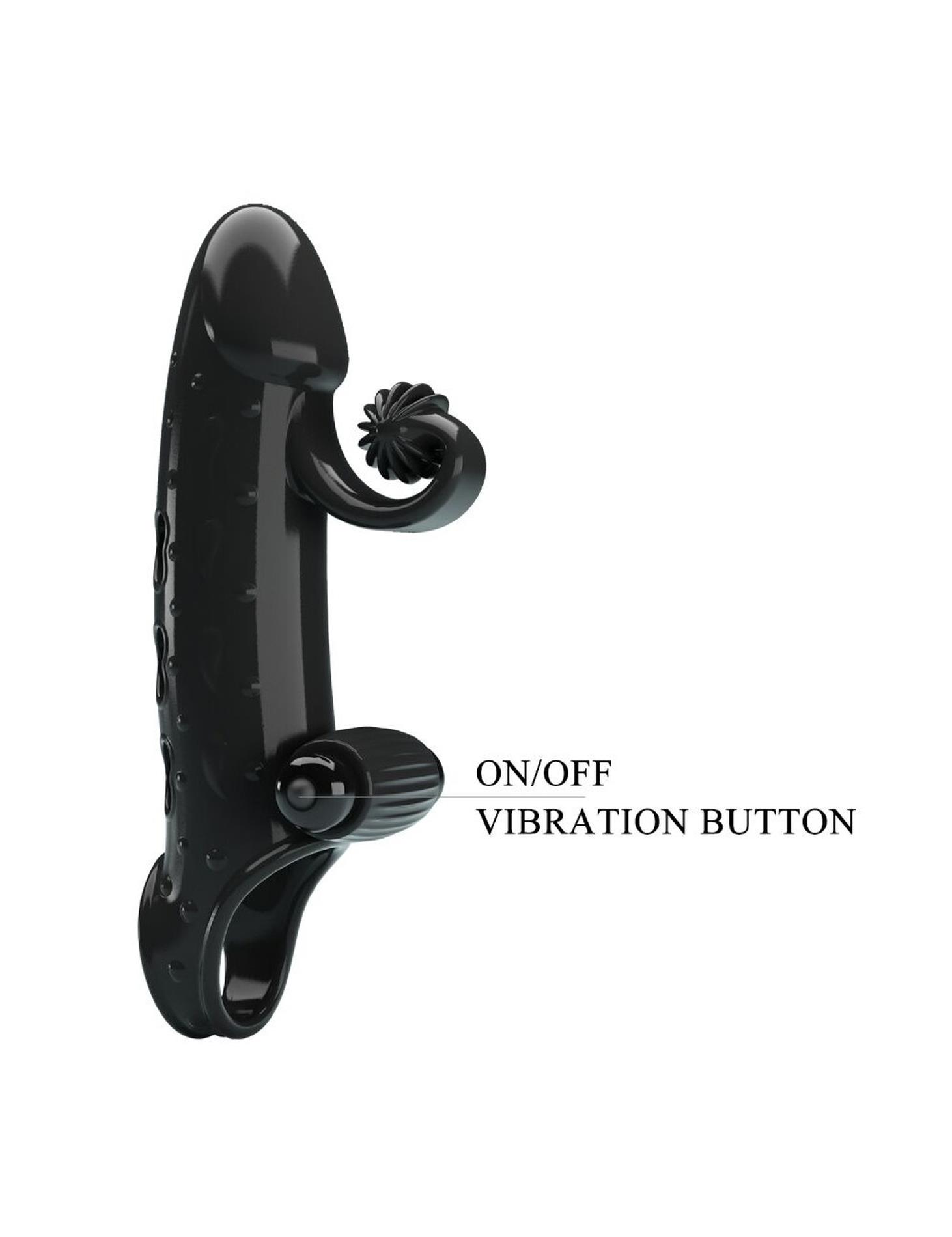 Pretty Love - Romance - Vibrating Penis Sleeve Black